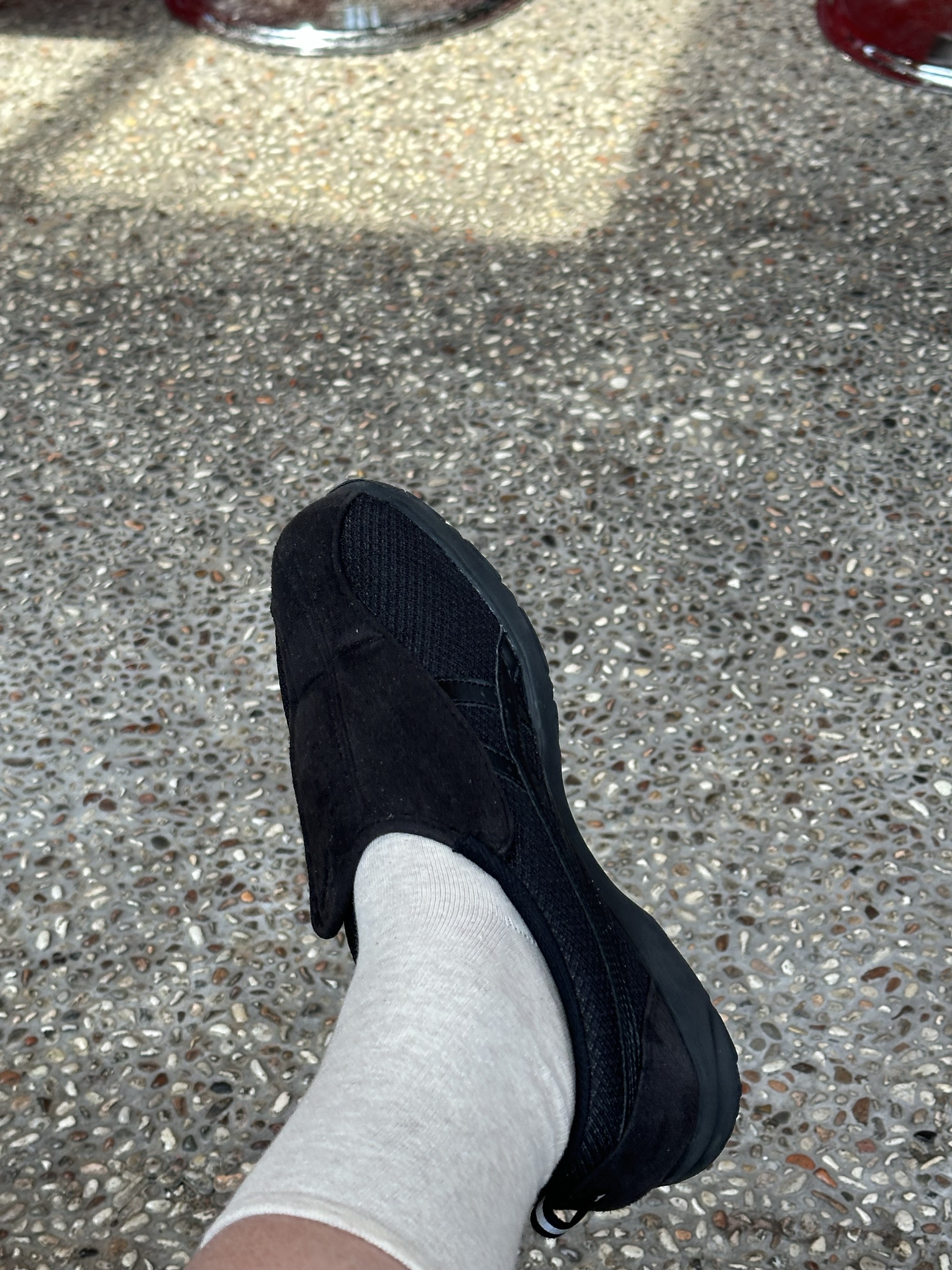 (W) Asics Life Walker 307 Black - 3E Wide 착용 스타일