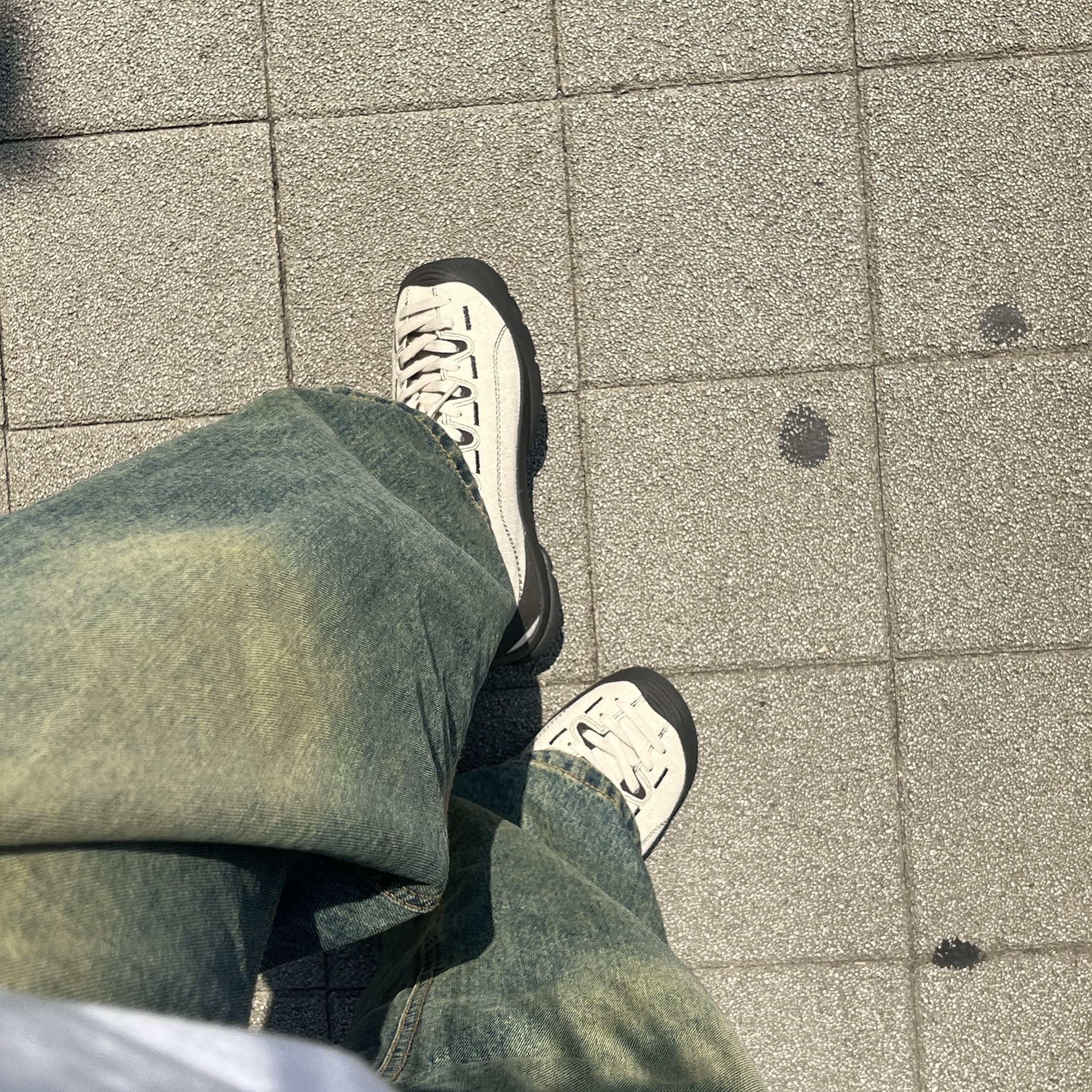 Keen Jasper Sneakers Natural Canvas Black Olive 착용 스타일 - 1