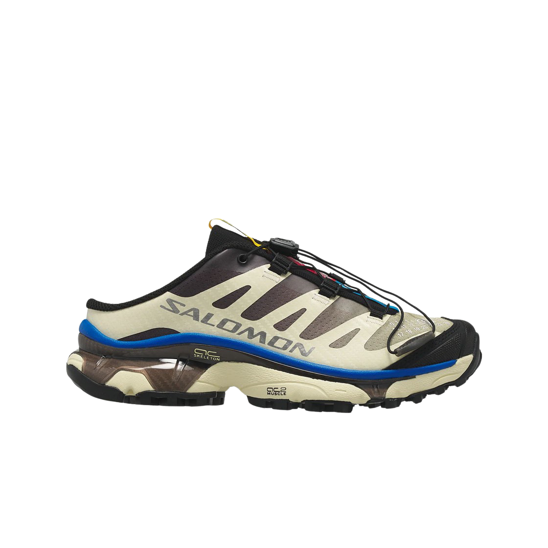 Salomon x MM6 Maison Margiela XT-4 Mule Transparent Yellow Shale 상세 이미지 1