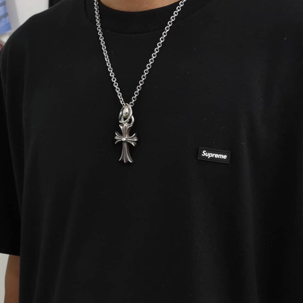 Supreme Small Box T-Shirt Black - 24SS 착용 스타일