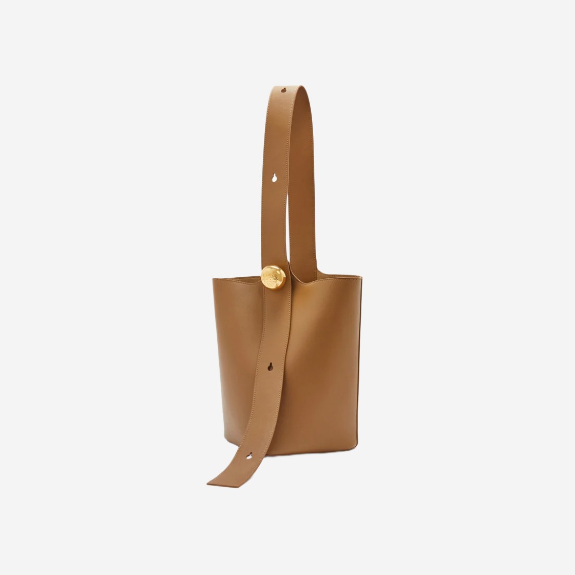 Loewe Medium Pebble Bucket Bag in Mellow Calfskin Oak 상세 이미지 1