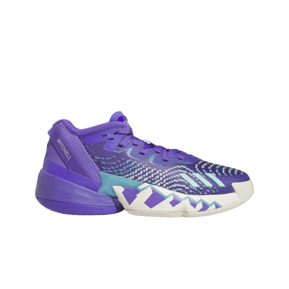 HR0710 Adidas D.O.N. ISSUE 4 Purple Rush Off White - 대표 이미지 #1