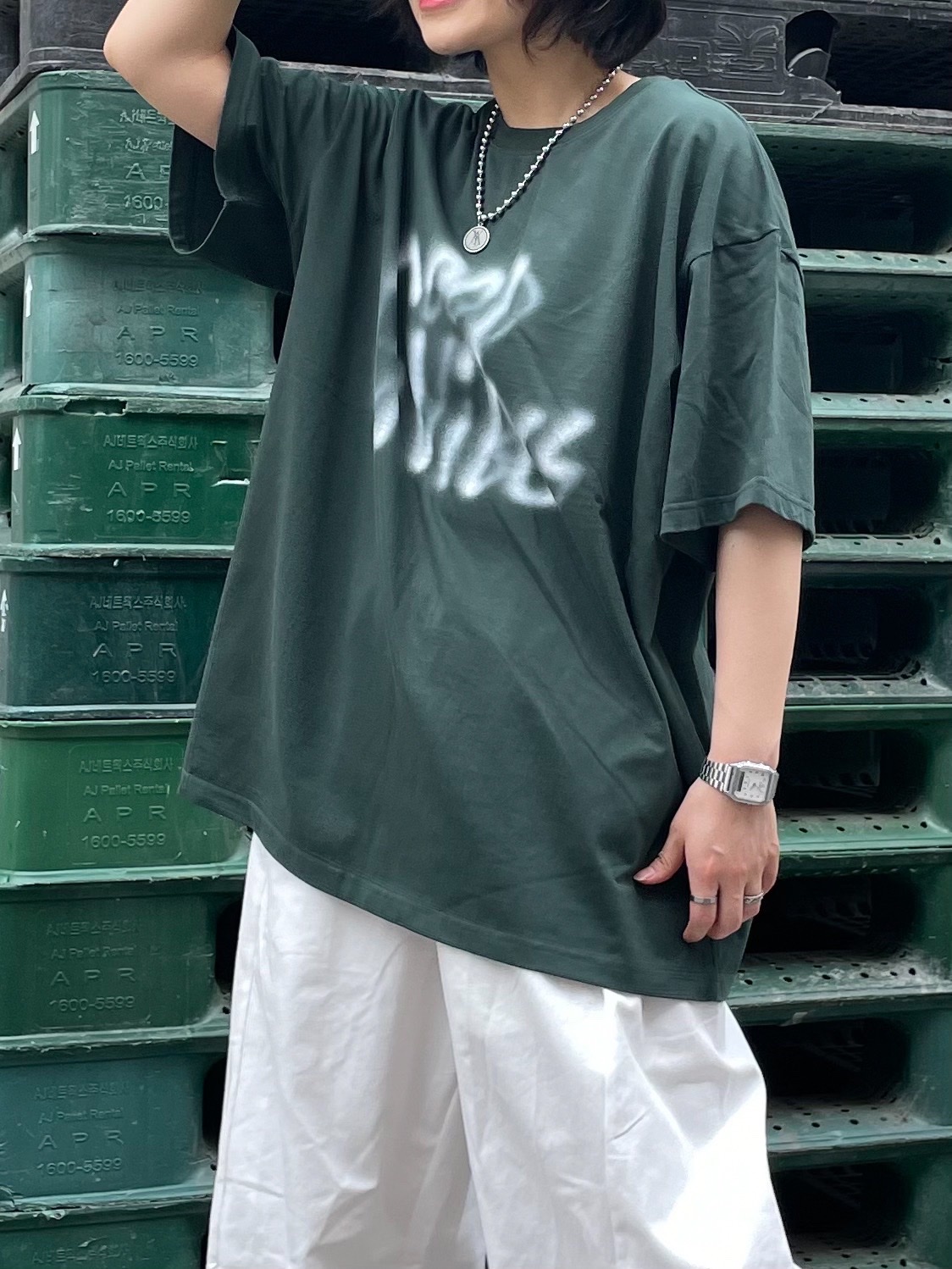 Adidas Gazelle Dark Green Cream White 착용 스타일 - 7
