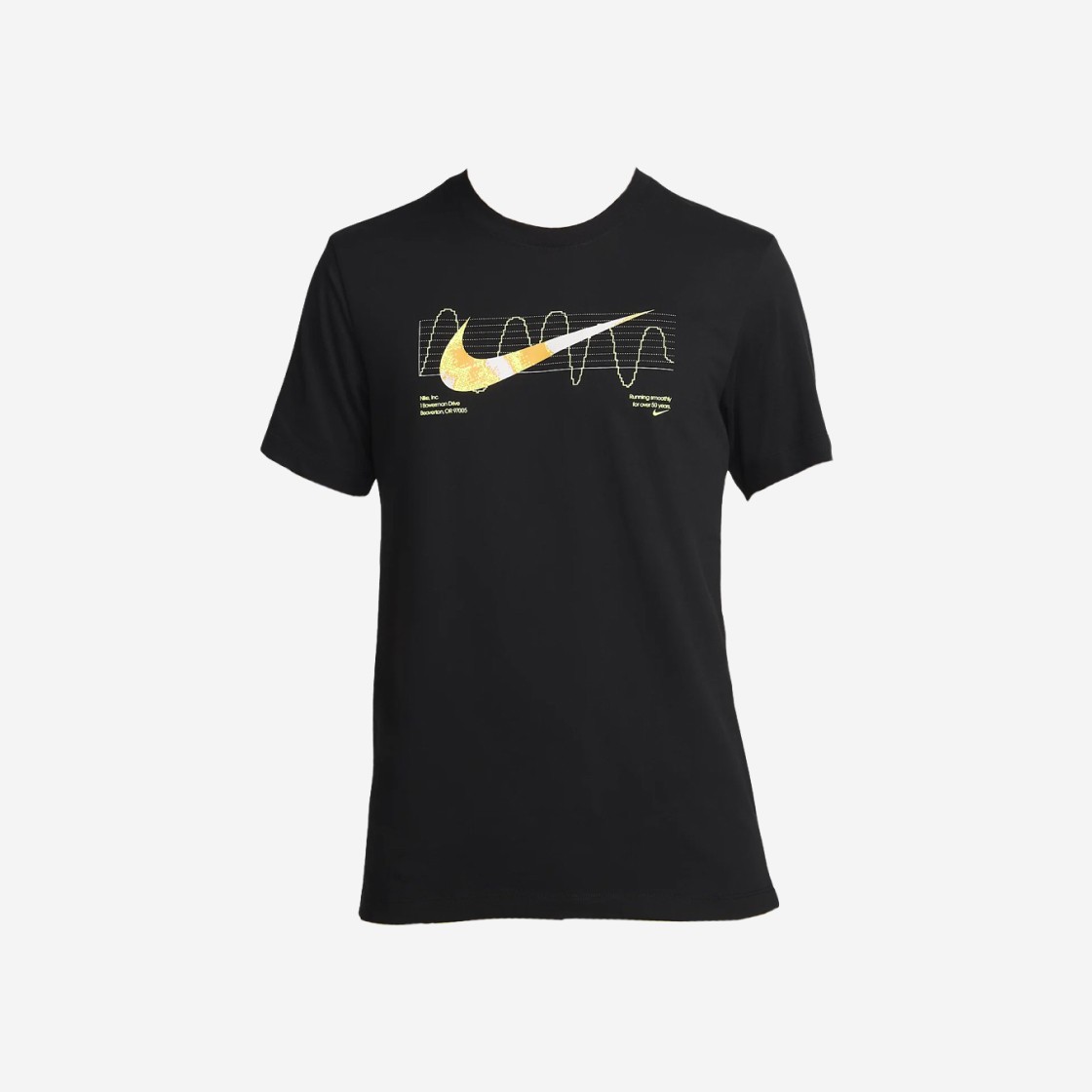 Nike Dri-Fit Running T-Shirt Black - Asia 상세 이미지 1