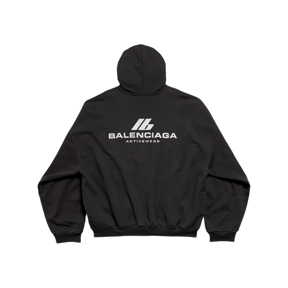 Balenciaga Activewear Hoodie Oversized Black 상세 이미지 1