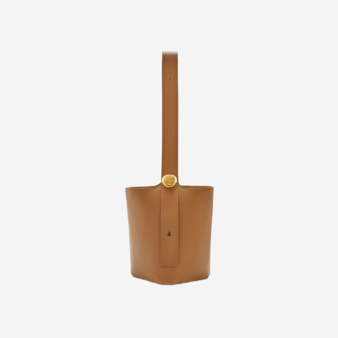 Loewe Medium Pebble Bucket Bag in Mellow Calfskin Oak 상세 이미지 2