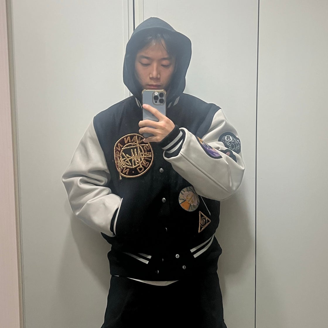 stussy dries van noten varsity jacket即完売