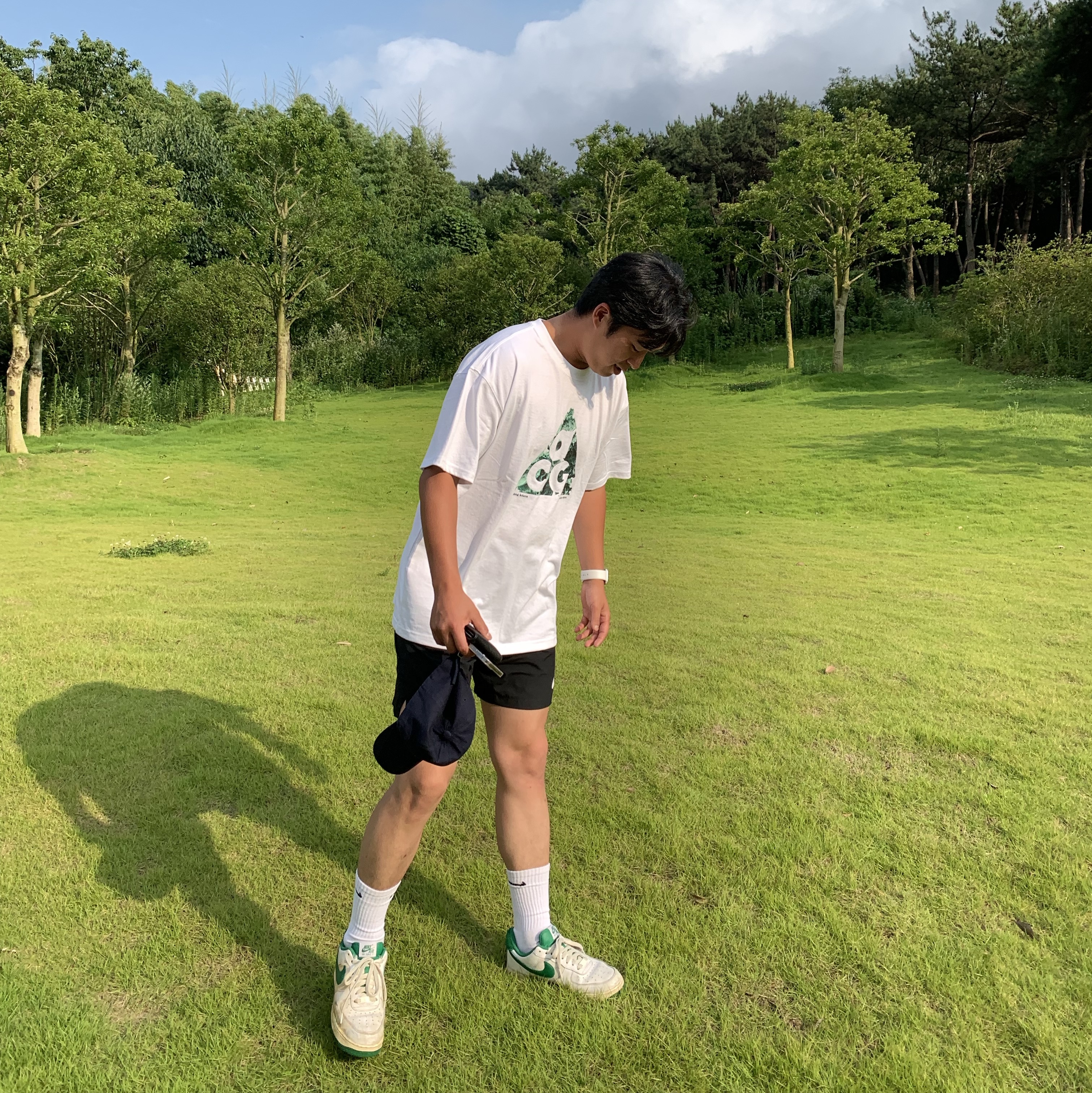 Nike NRG ACG SSNL T-Shirt White - US/EU 착용 스타일 - 1