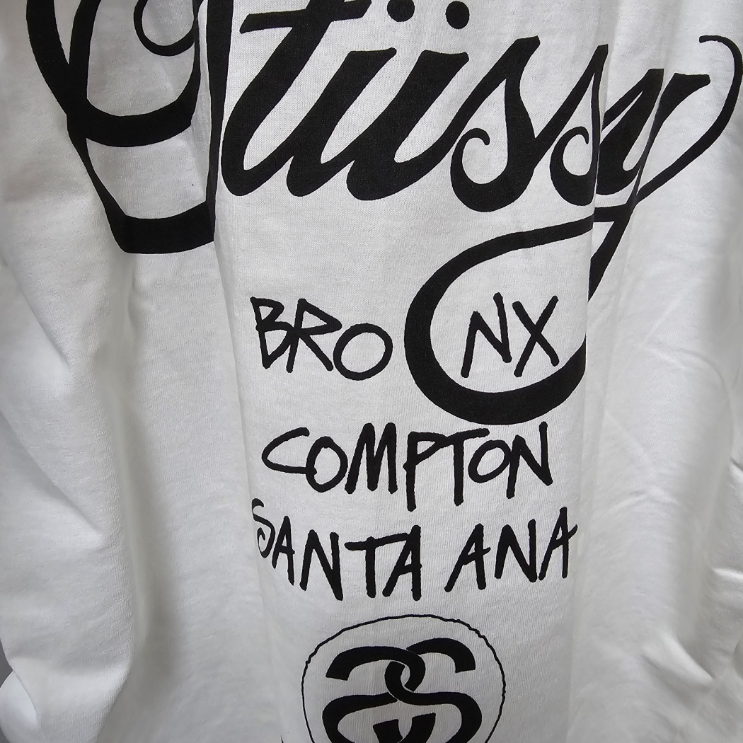 Stussy World Tour T-Shirt White 착용 스타일 - 2