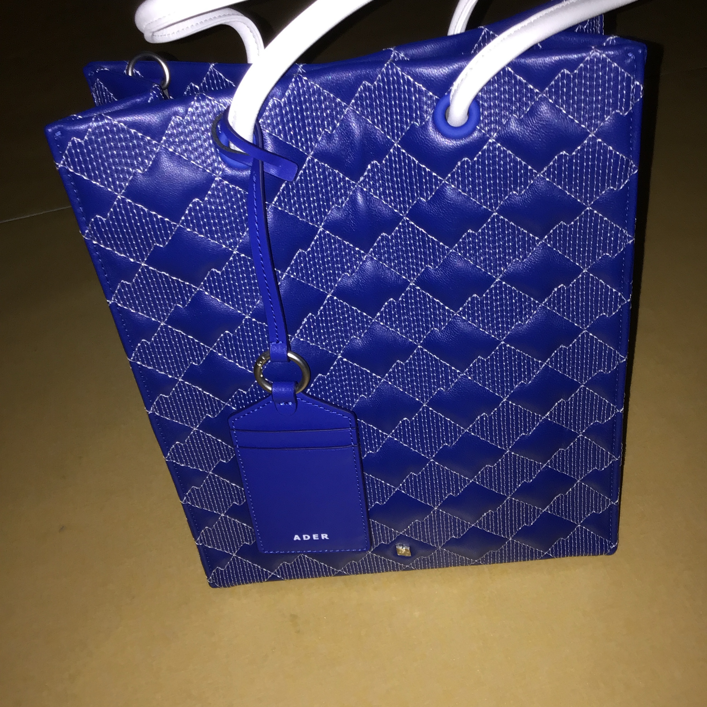 Ader Error Tenit Shopper Bag Z-Blue 착용 스타일