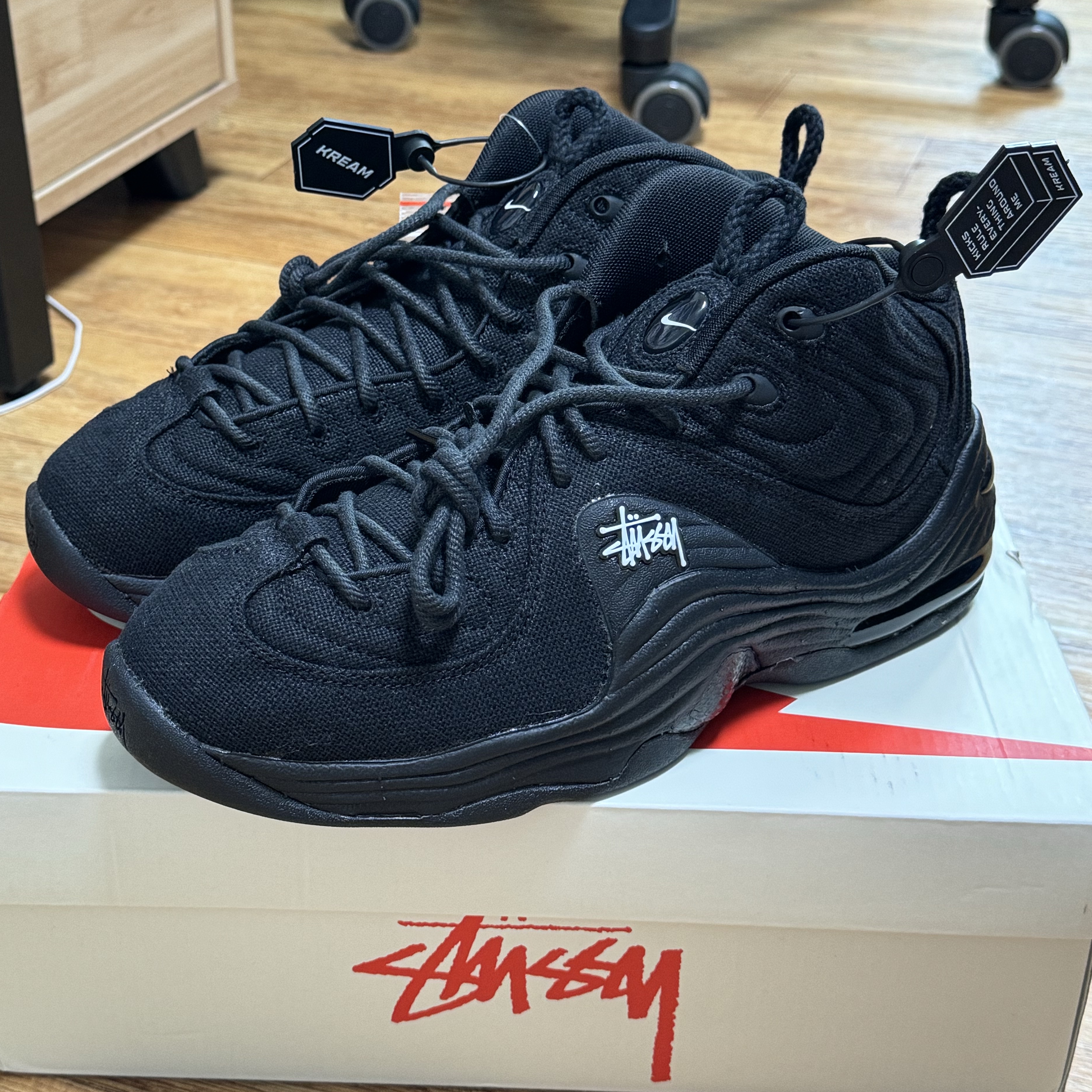 Nike x Stussy Air Penny II Black 착용 스타일