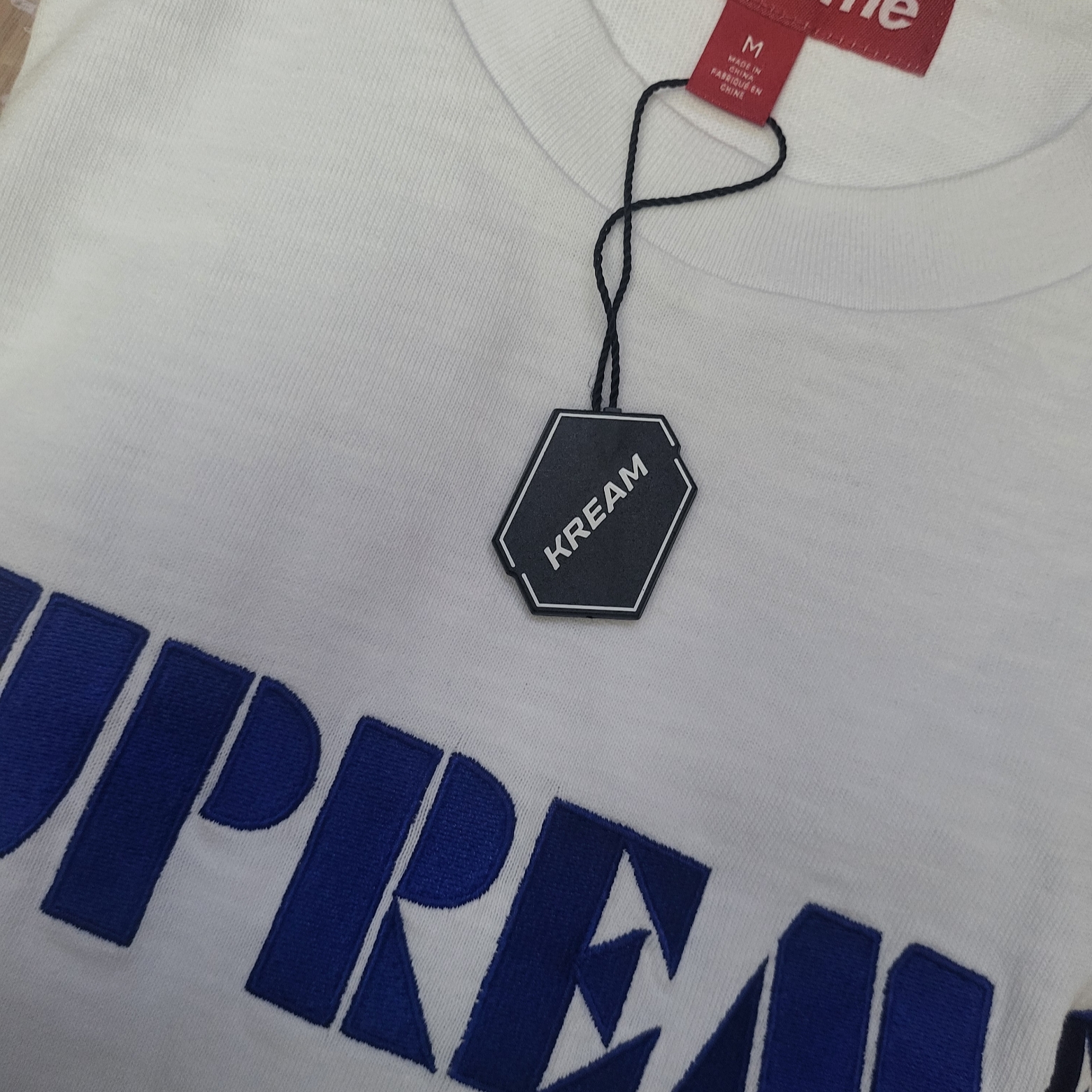 Supreme Stencil Embroidered S/S Top White - 24SS 착용 스타일