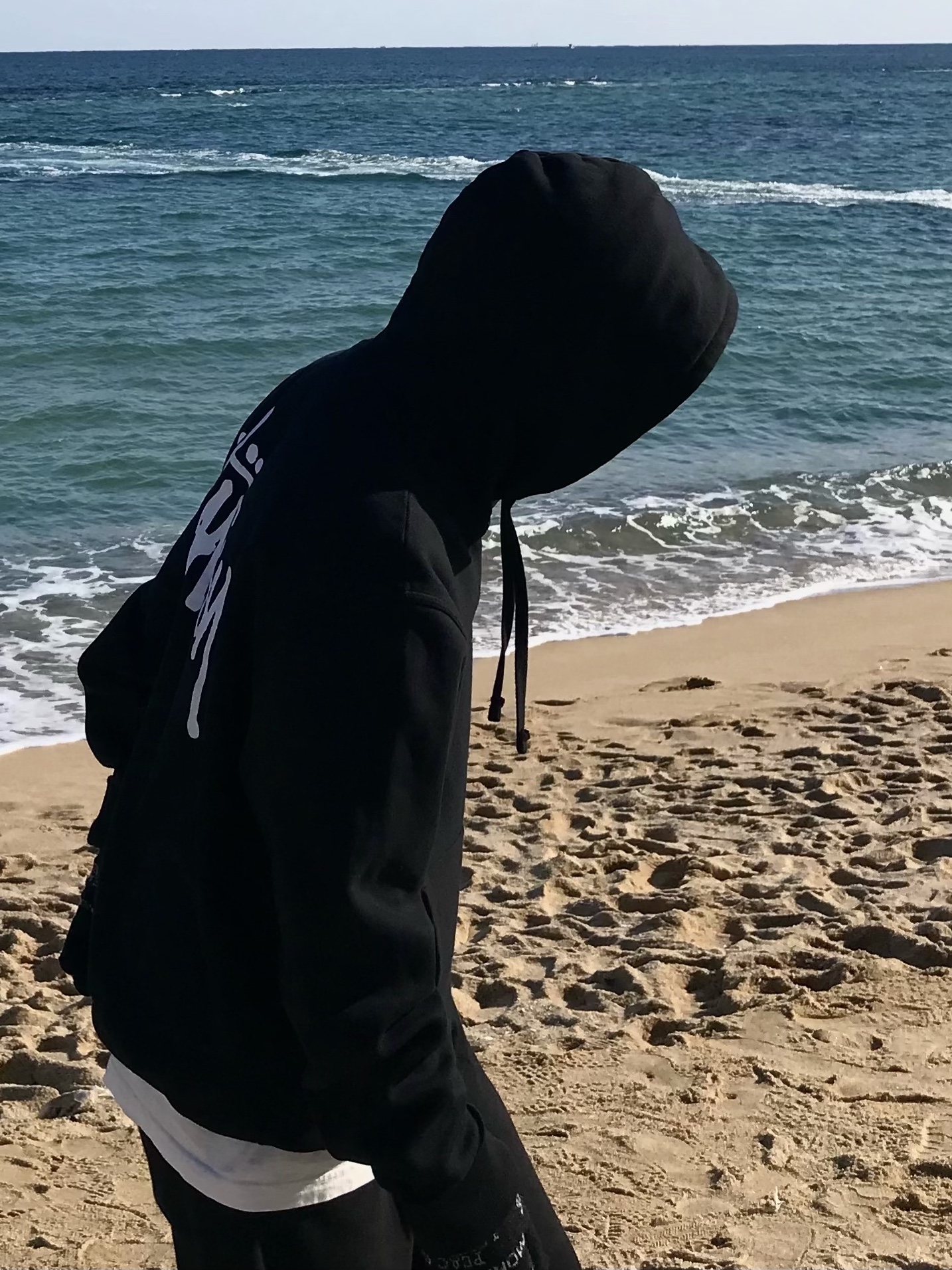 Stussy Basic Stussy Pigment Dyed Hoodie Black 착용 스타일 - 2