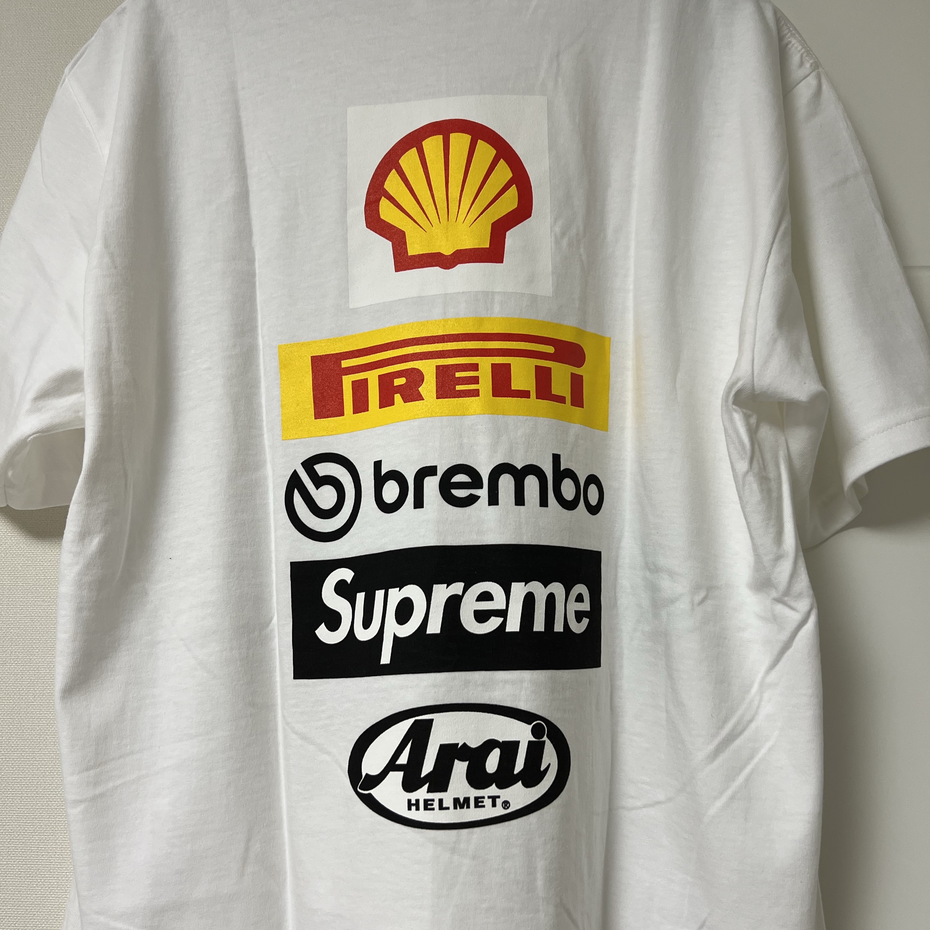 Supreme x Ducati Logos T-Shirt White - 24SS 착용 스타일 - 1