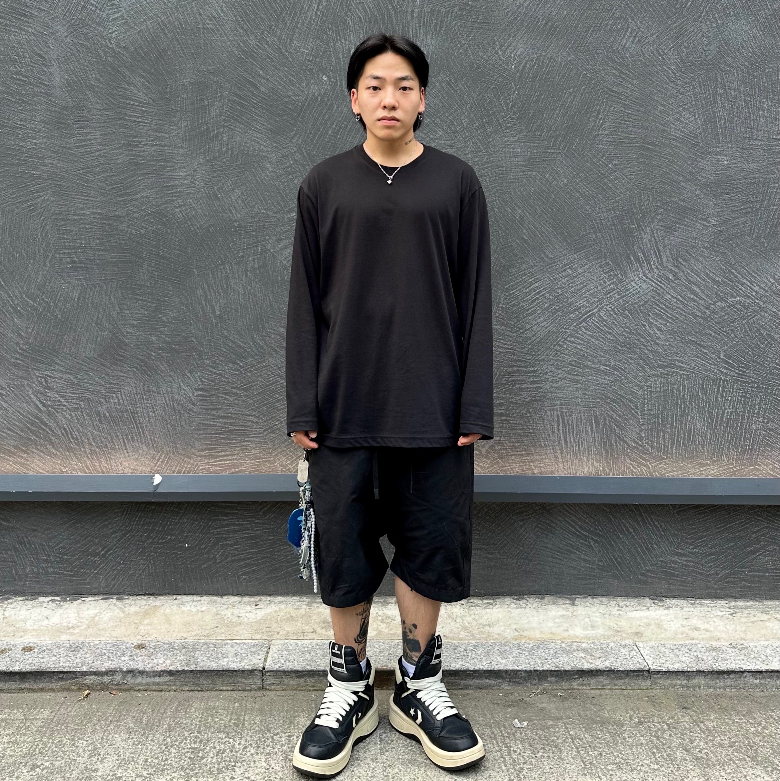 Converse x Drkshdw Turbowpn Black Cream 착용 스타일 - 1