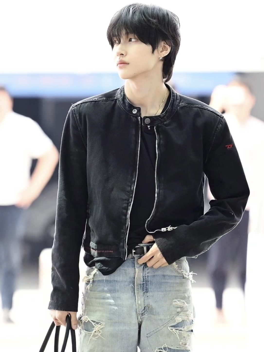 Diesel D-Glory Jacket Black 착용 스타일 - 2