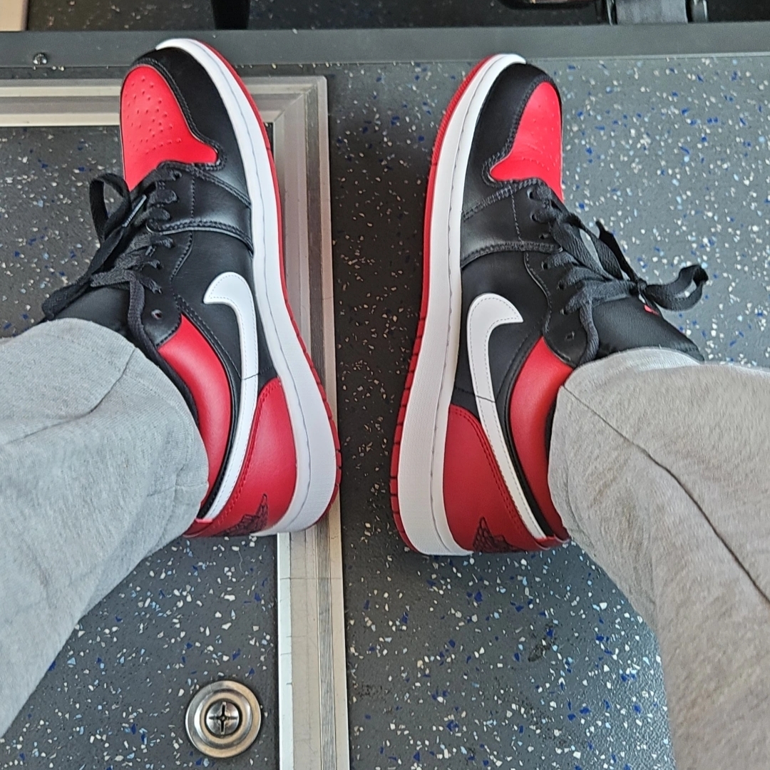 Jordan 1 Low Alternate Bred Toe 착용 스타일