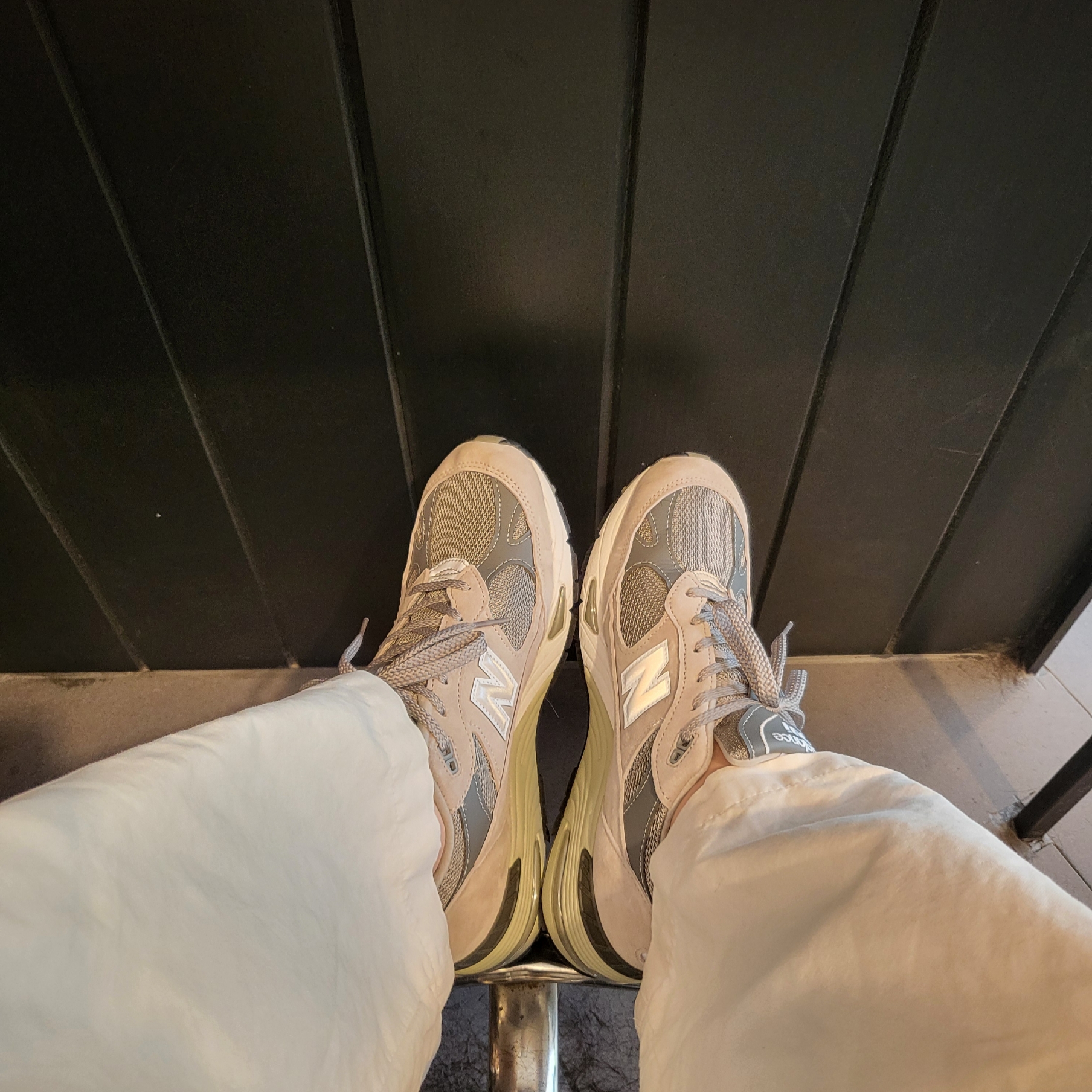New Balance 991 Made in UK Grey 착용 스타일 - 2