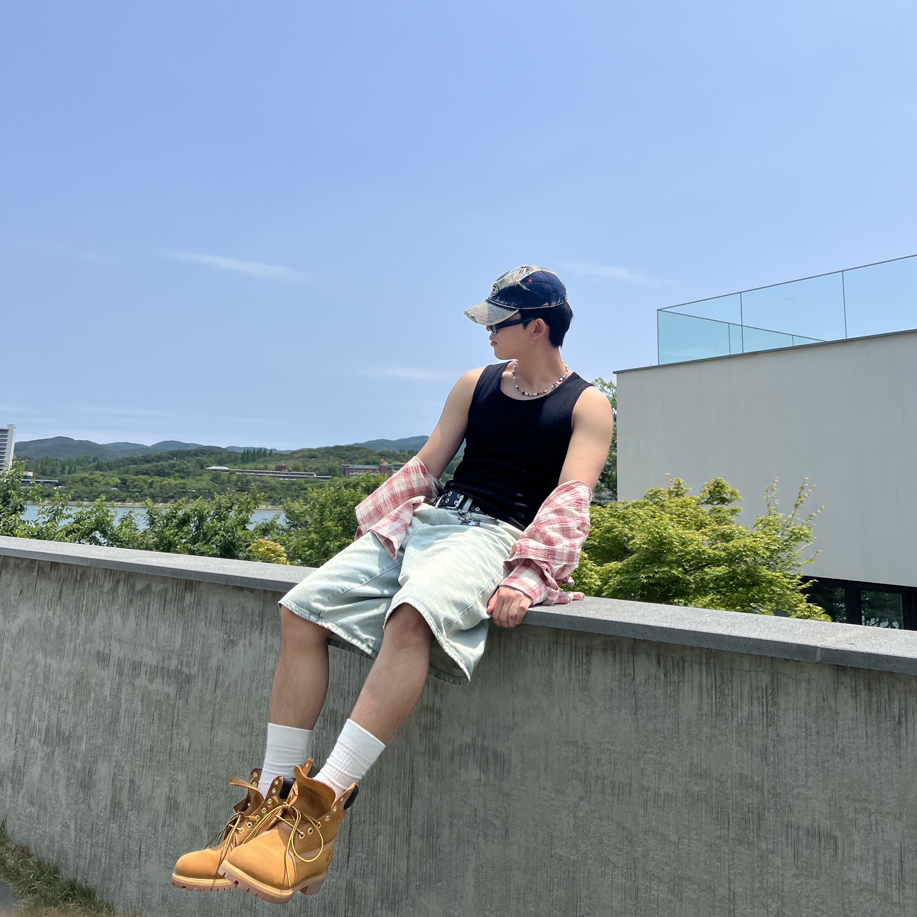 Timberland Premium 6 inch Waterproof Boot Wheat Nubuck - Wide, Diesel C-Seymon Treated Denim Baseball Cap Blue White 착용 스타일 - 1