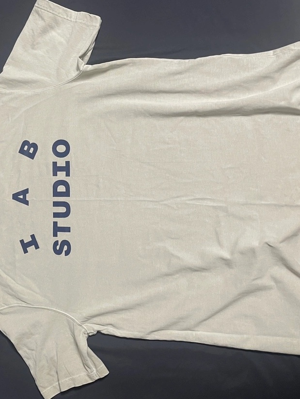 IAB Studio Pigment T-Shirt Oatmeal 착용 스타일