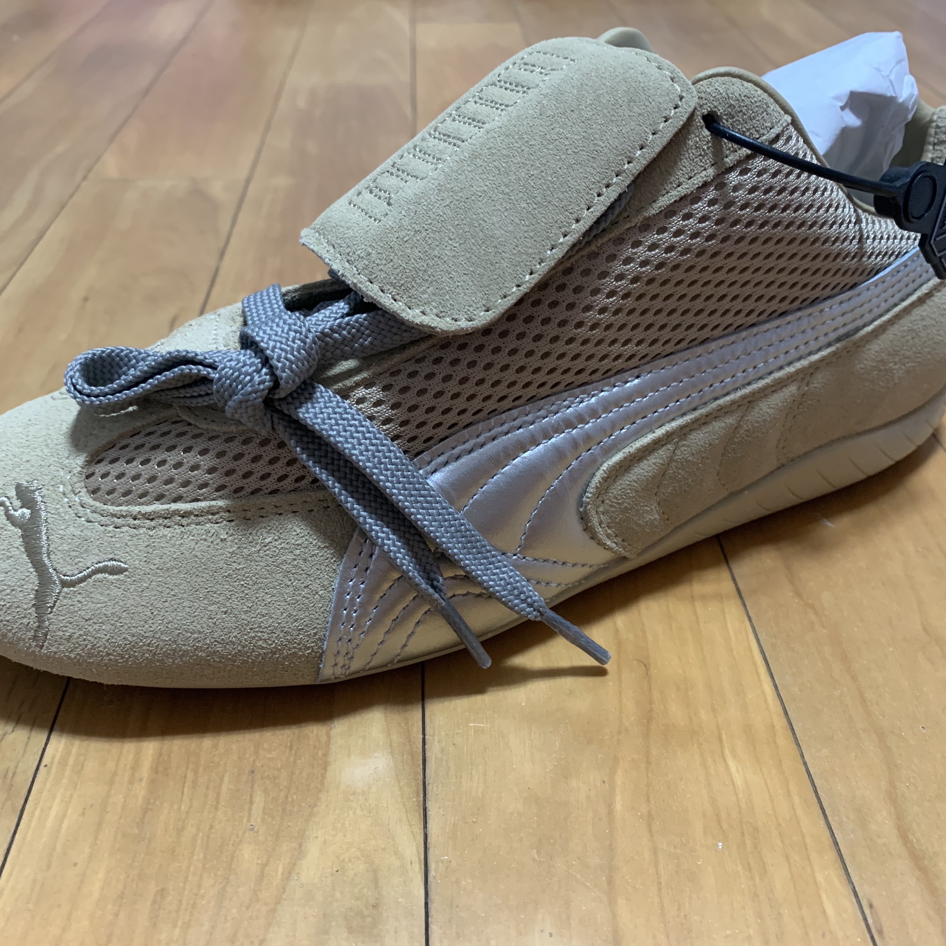 Puma x Open Yy Speedcat Prairie Tan Matte Silver 착용 스타일 - 2