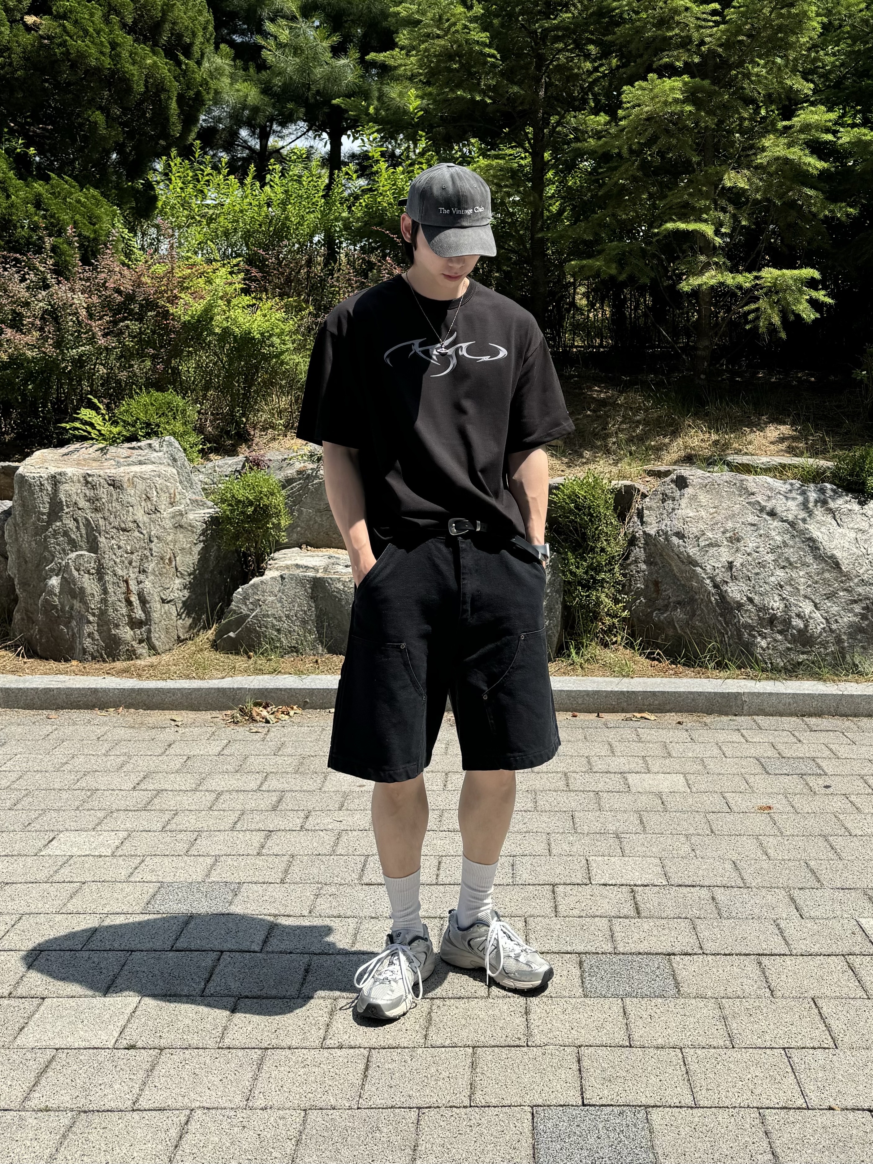 New Balance 530 Steel Grey 착용 스타일 - 1