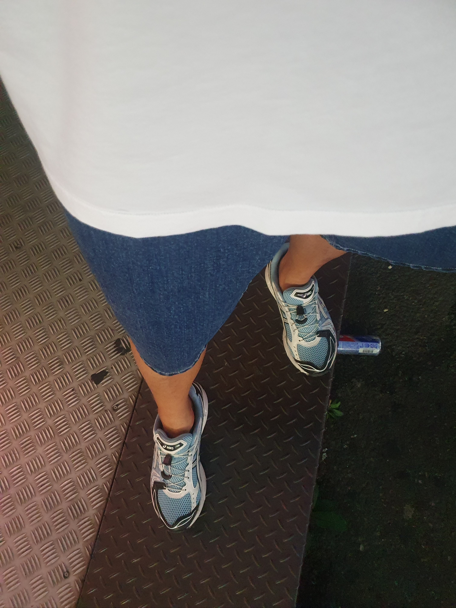 Asics Unlimited Gel-Kayano 14 Mist Cream 착용 스타일
