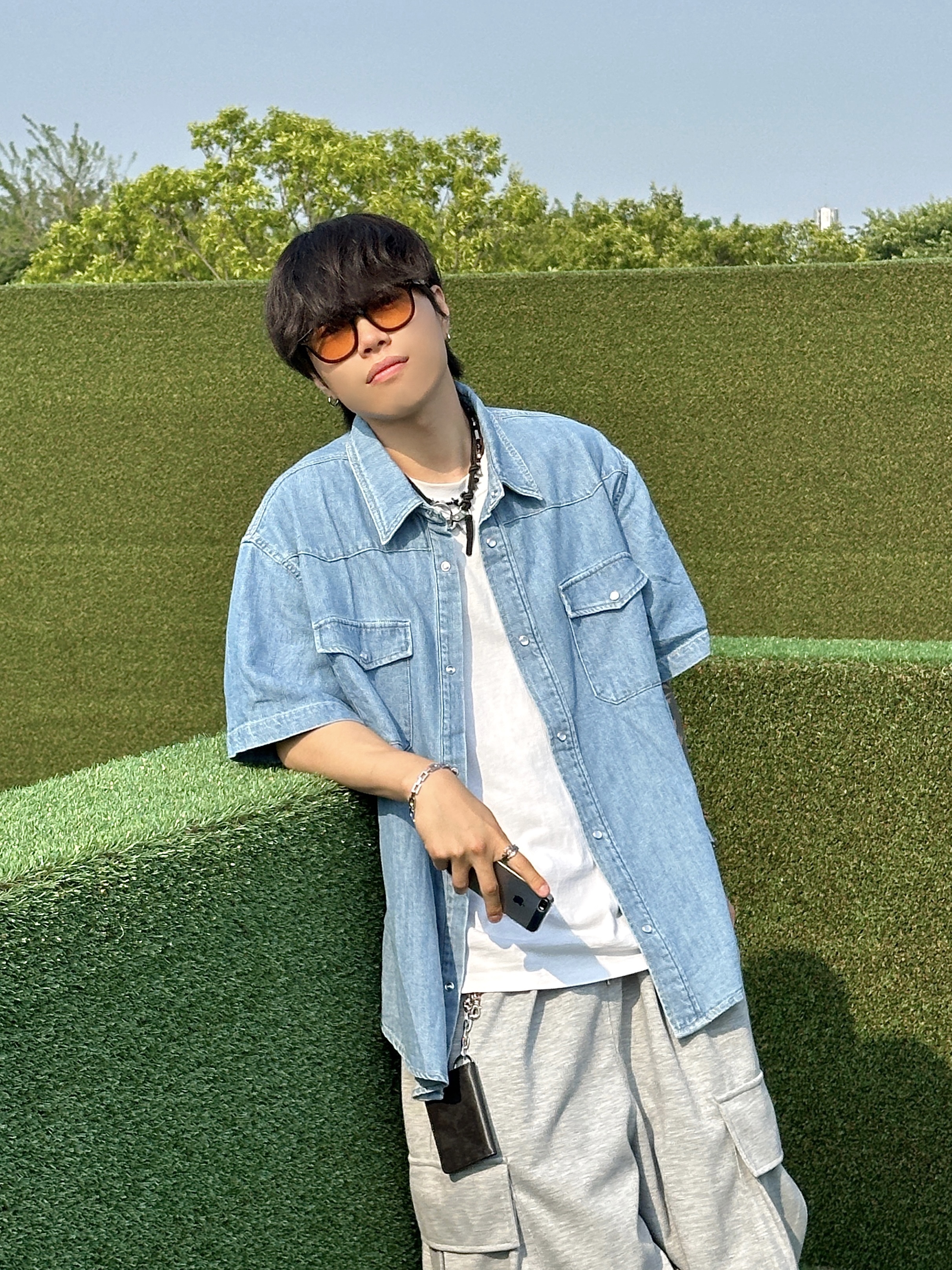 Adidas Adimatic Green 착용 스타일 - 5