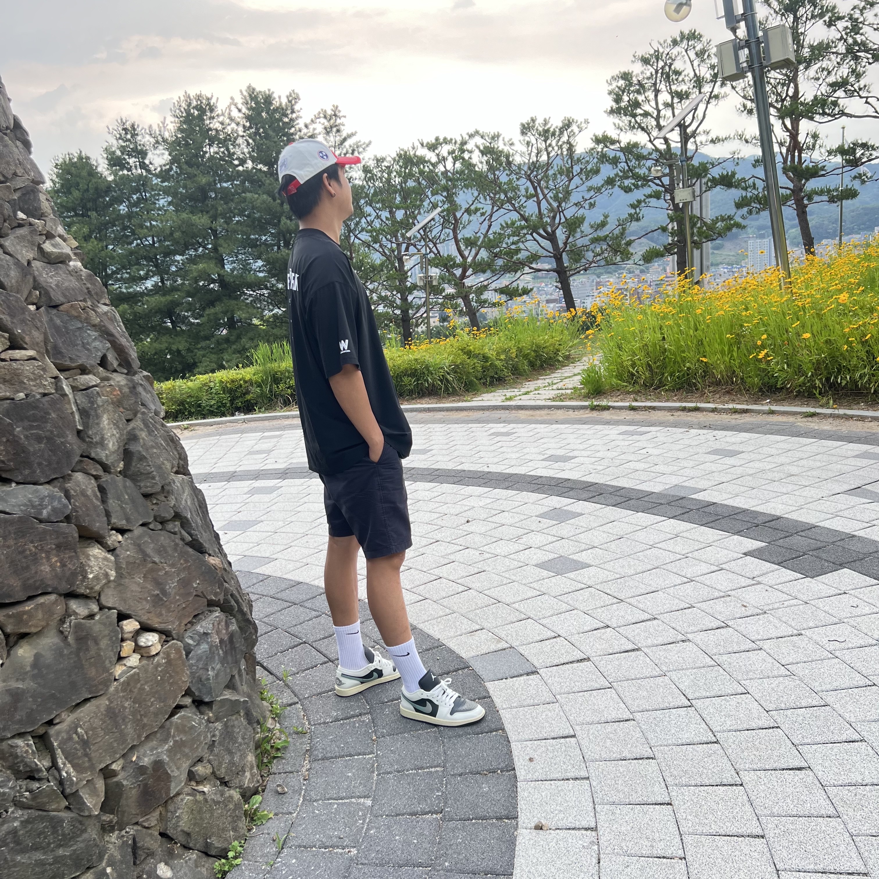 (W) Jordan 1 Low Anthracite Sail 착용 스타일