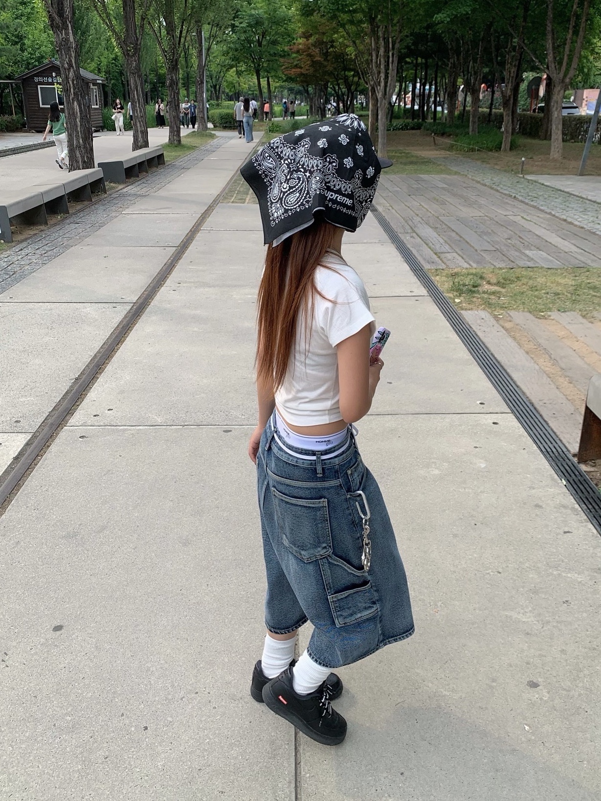 (W) Homme Girls Original Boxer Shorts Blue, Nike x Supreme Air Force 1 Low Black 착용 스타일