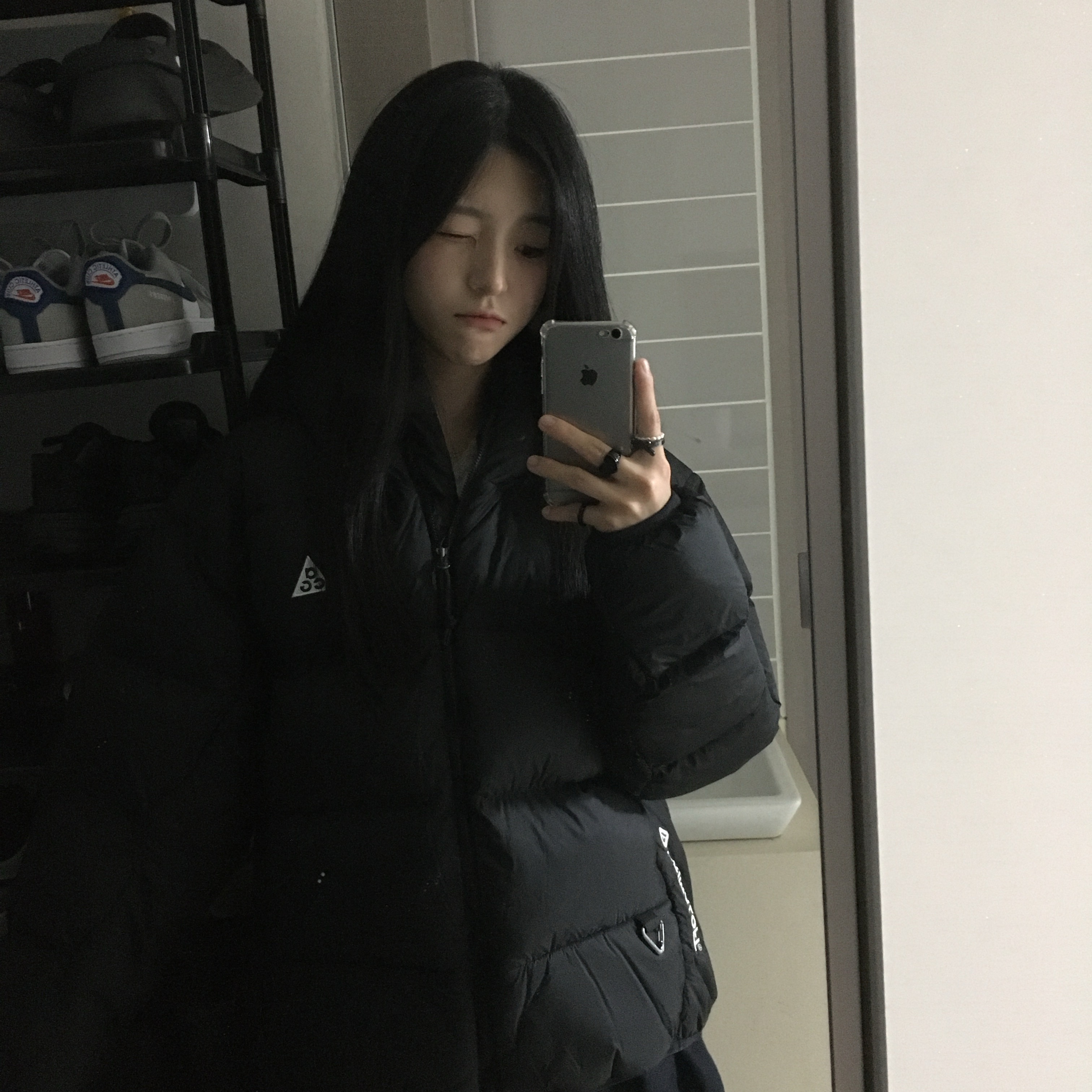 Nike ACG Therma-Fit ADV Lunar Lake Puffer Jacket Black - Asia 착용 스타일 - 3