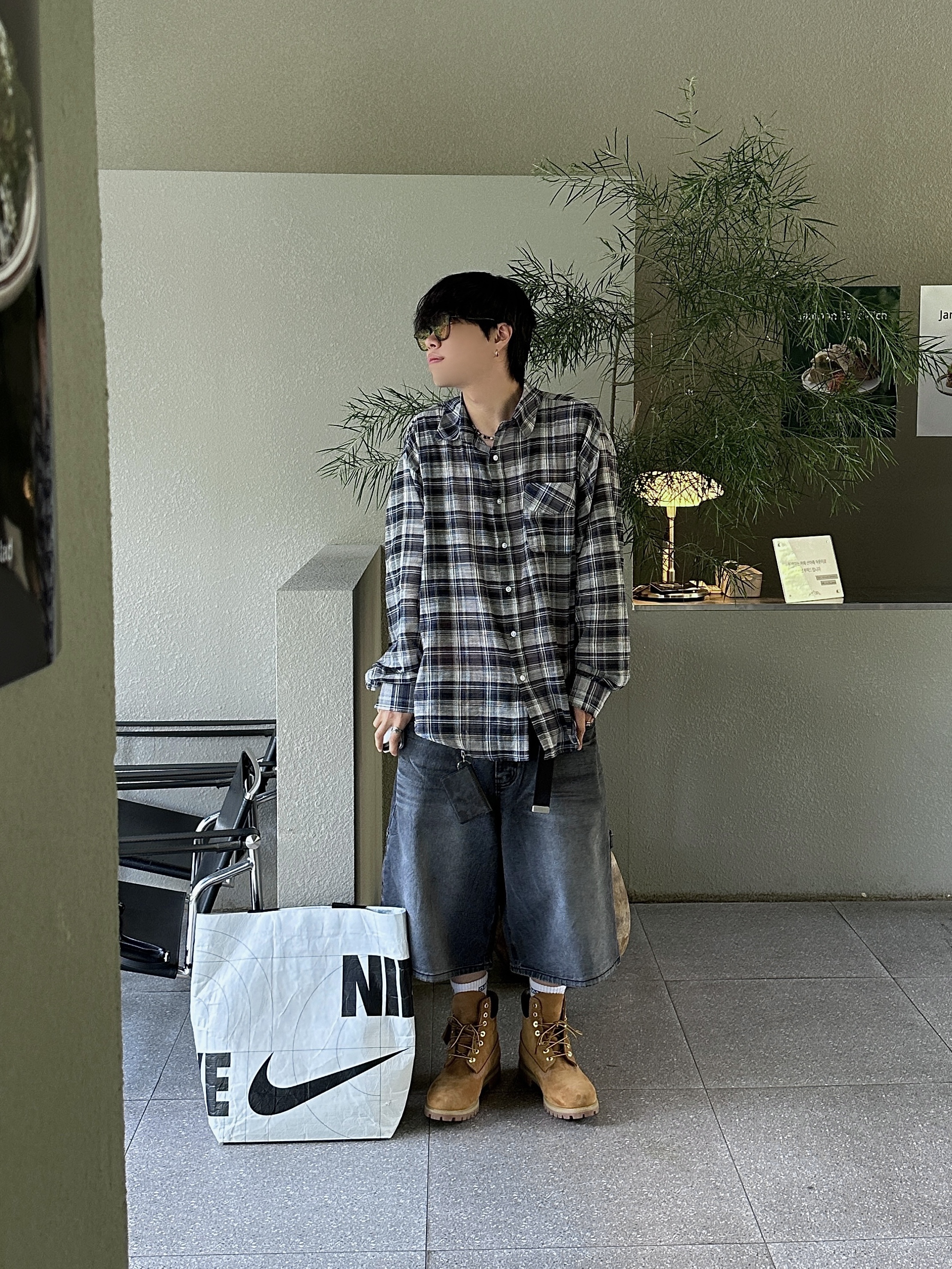 Timberland Premium 6 inch Waterproof Boot Wheat Nubuck - Wide 착용 스타일 - 2