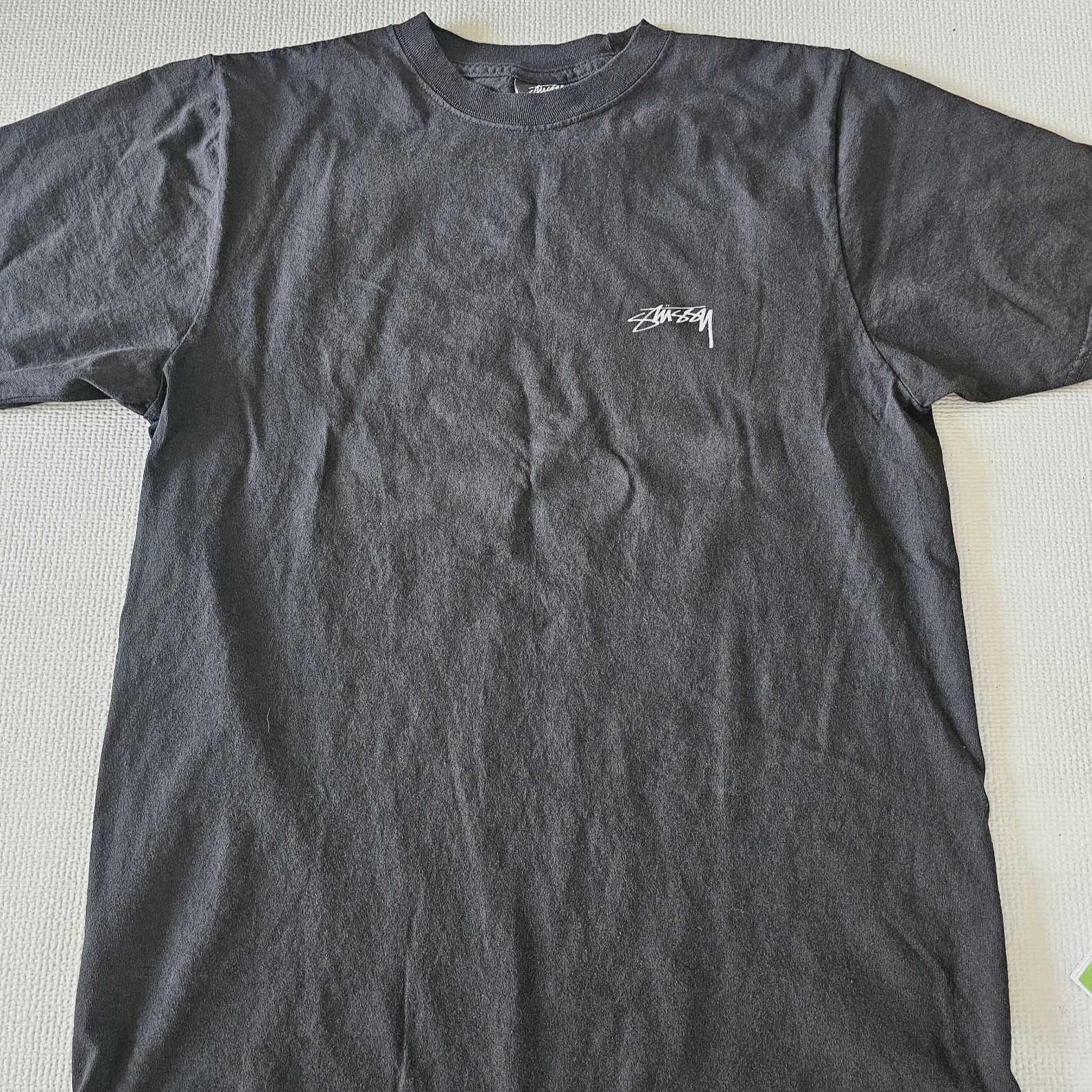 Stussy Smooth Stock Pigment Dyed T-Shirt Black 착용 스타일