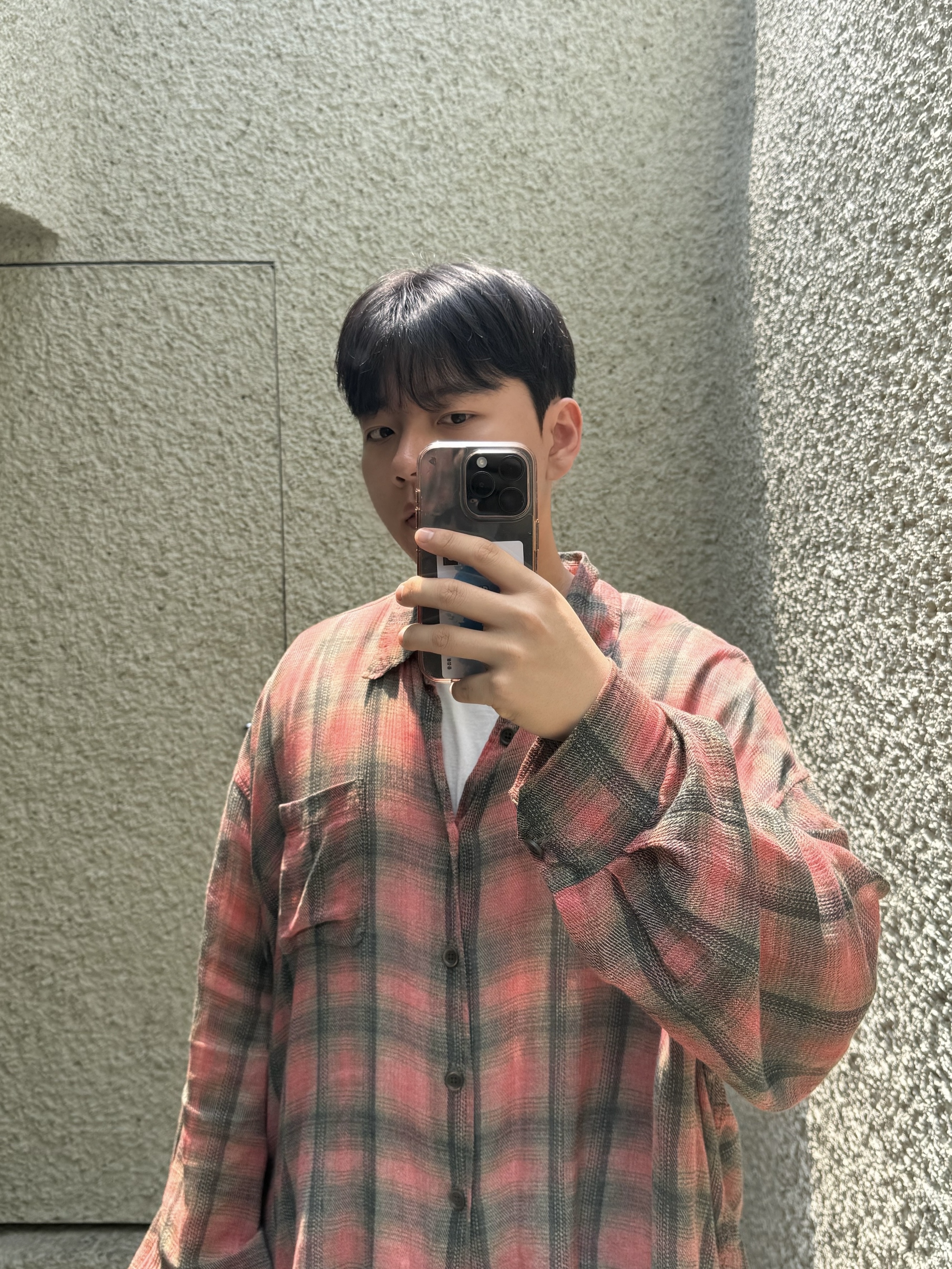 Our Legacy Borrowed Shirt Big Lumbercheck Print, Maison Mihara Yasuhiro Peterson OG Sole Canvas Low Sneakers Black 착용 스타일 - 1