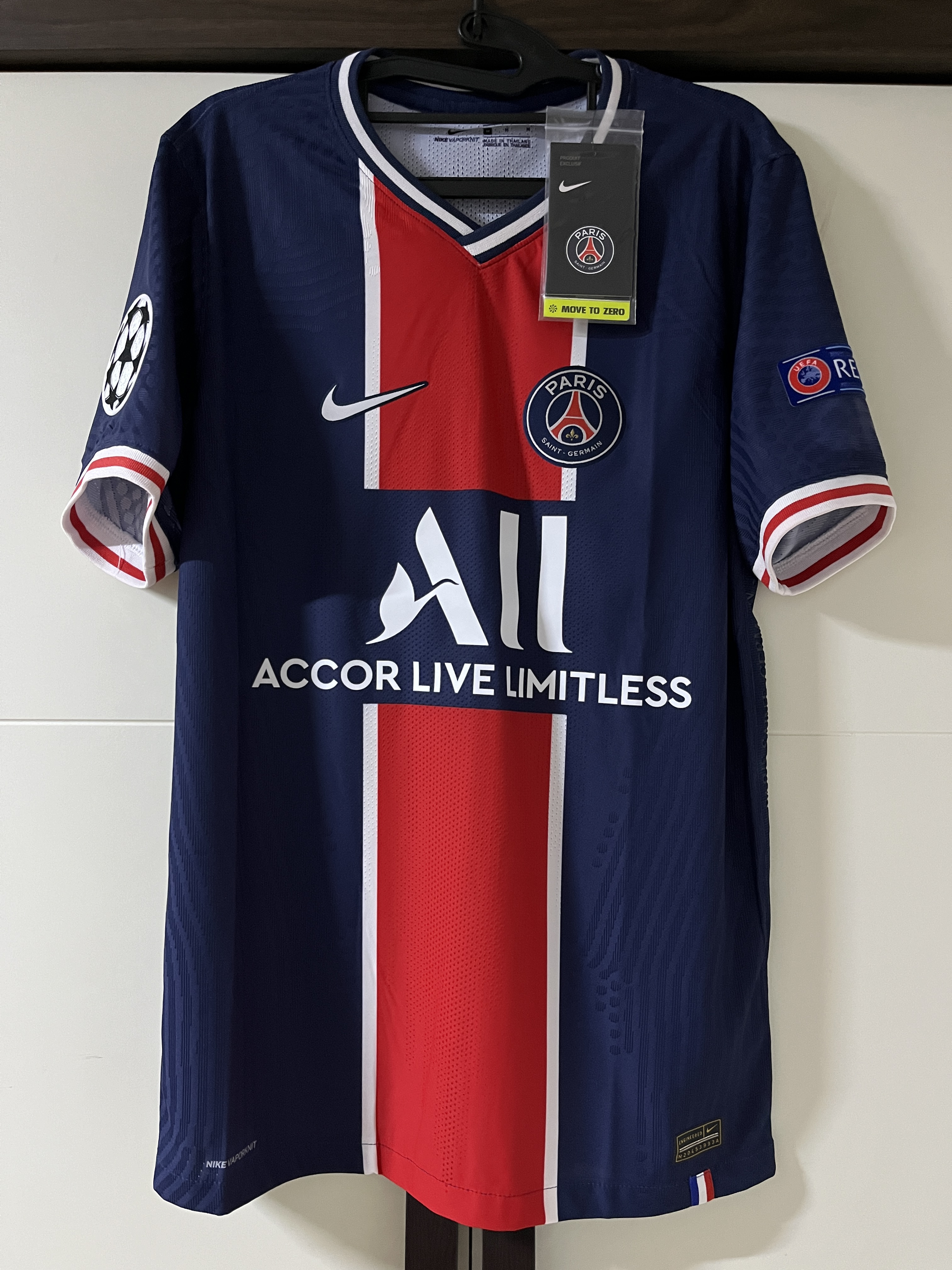 Nike Paris Saint-Germain 2020/21 Vapor Match Home Jersey Midnight Navy (Non Marking Ver.) 착용 스타일 - 2