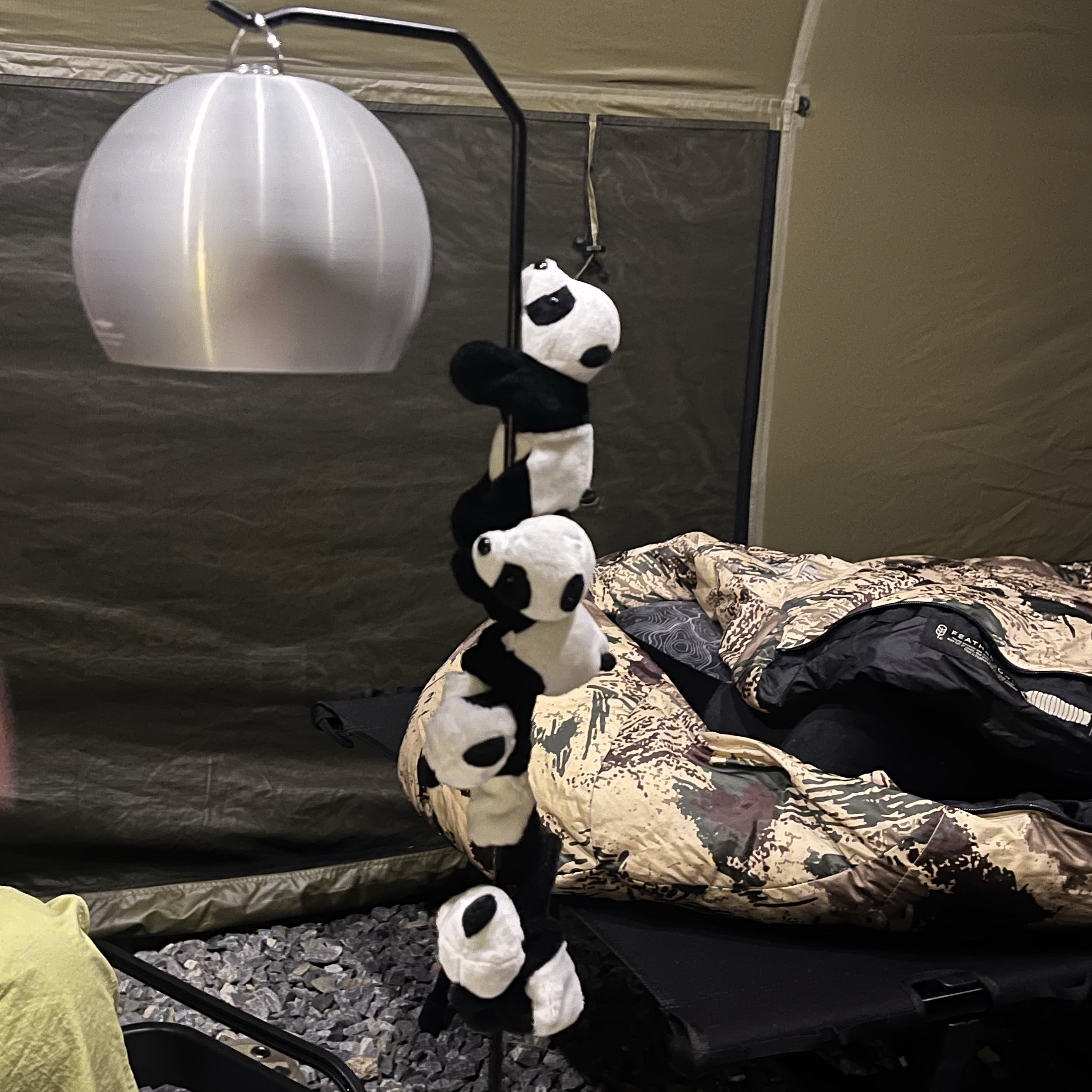 Helinox Tactical Field Tunnel 4.35 Coyote Tan, Snow Peak Mesh Low Chair Short Black 착용 스타일 - 2