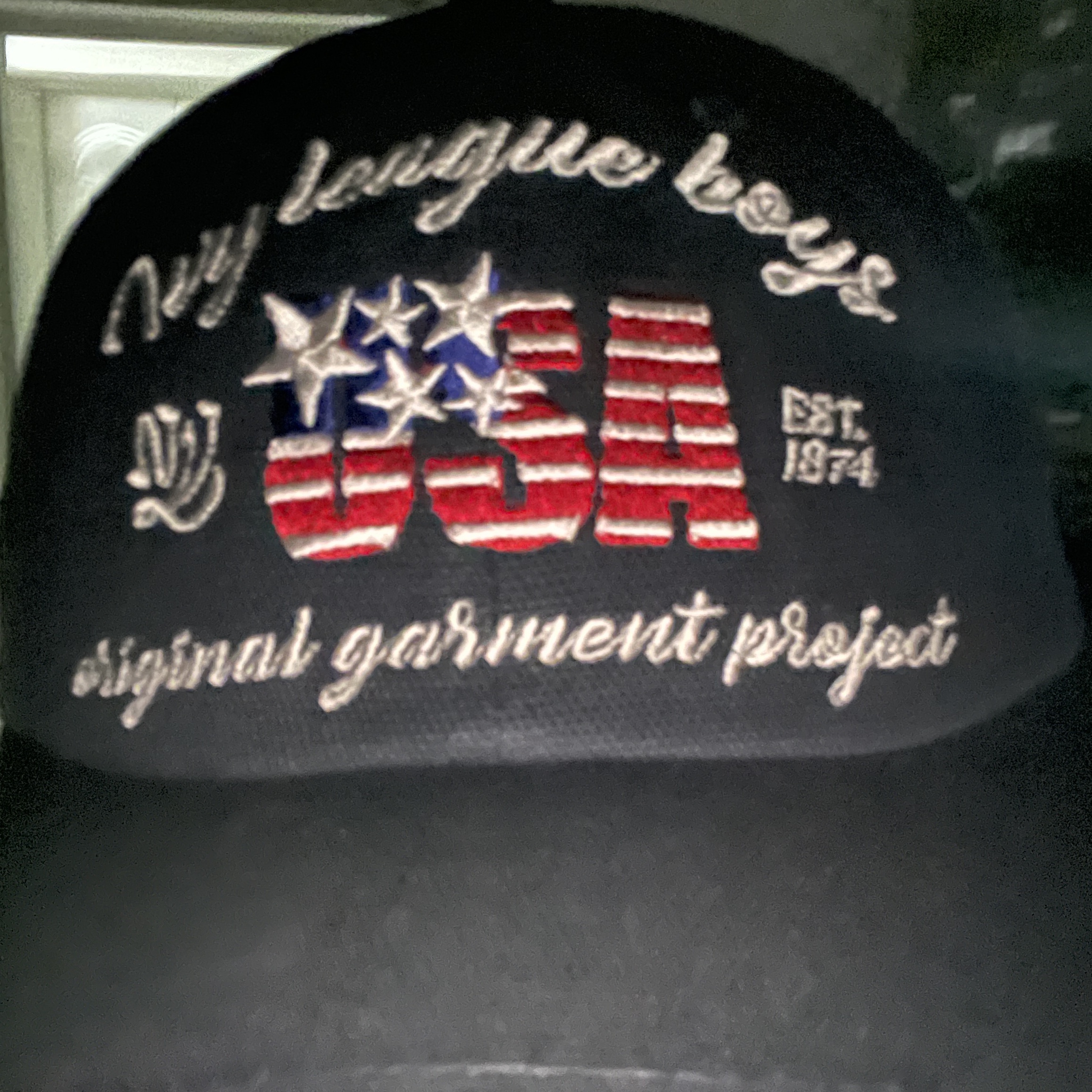 Ogarp Ivyboy Lettering B.B Cap Navy 착용 스타일