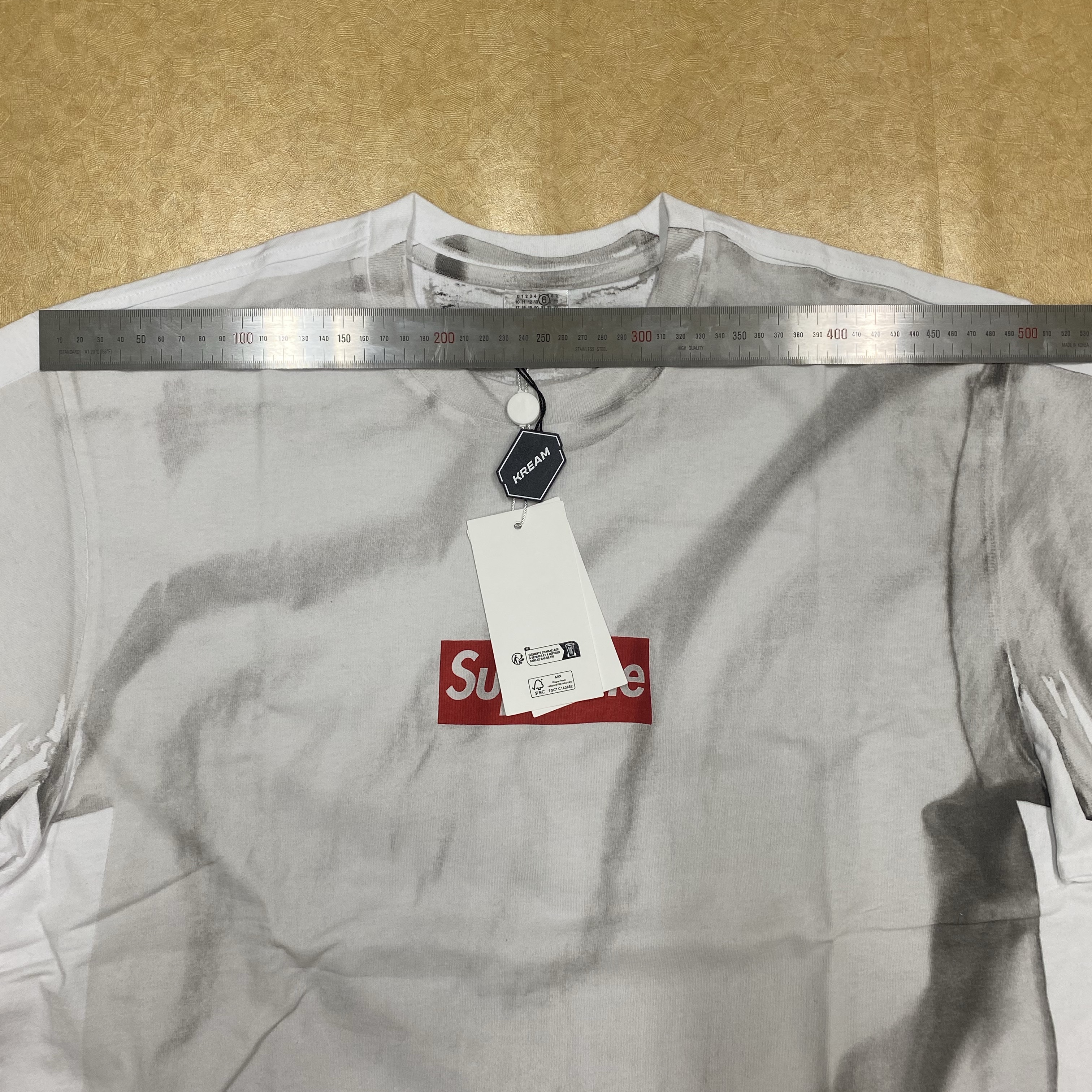 Supreme x MM6 Maison Margiela Box Logo T-Shirt White - 24SS 착용 스타일 - 1