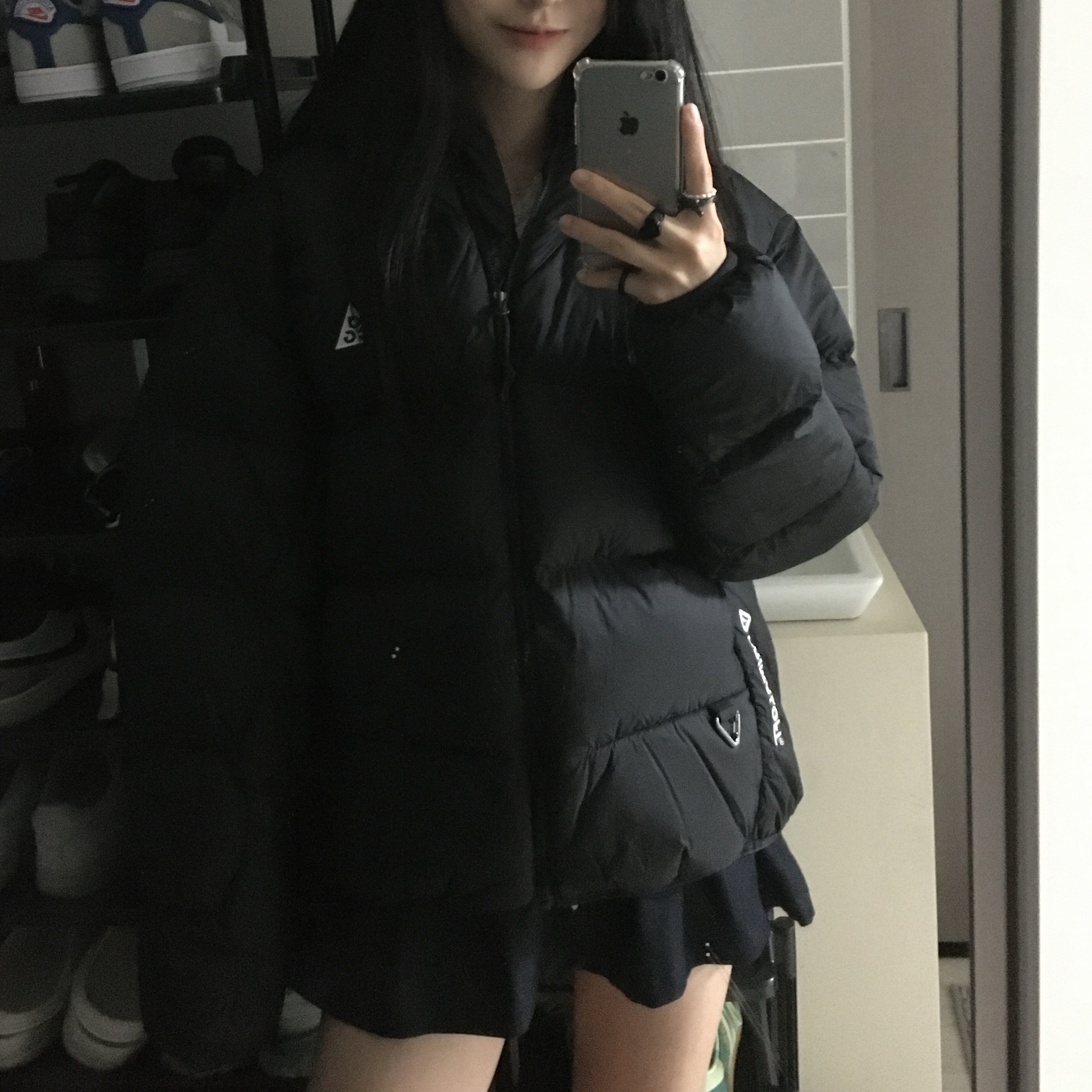 Nike ACG Therma-Fit ADV Lunar Lake Puffer Jacket Black - Asia 착용 스타일 - 4