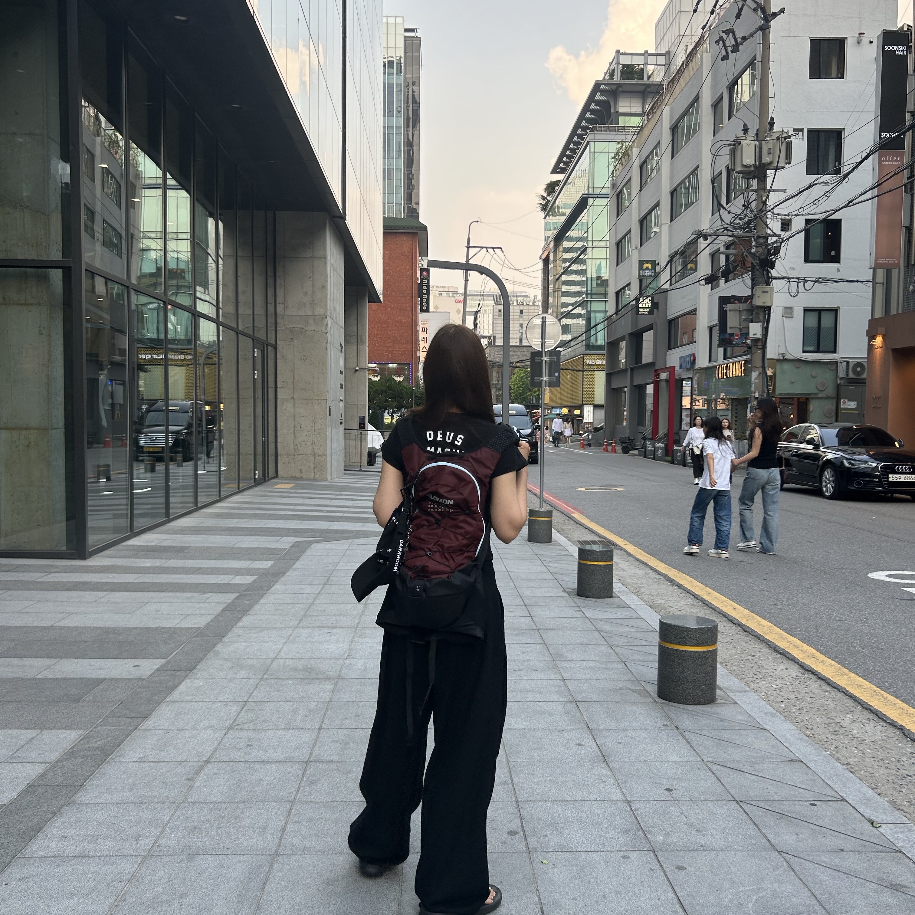 Salomon x MM6 Maison Margiela XT-15 Bordeaux 착용 스타일 - 1