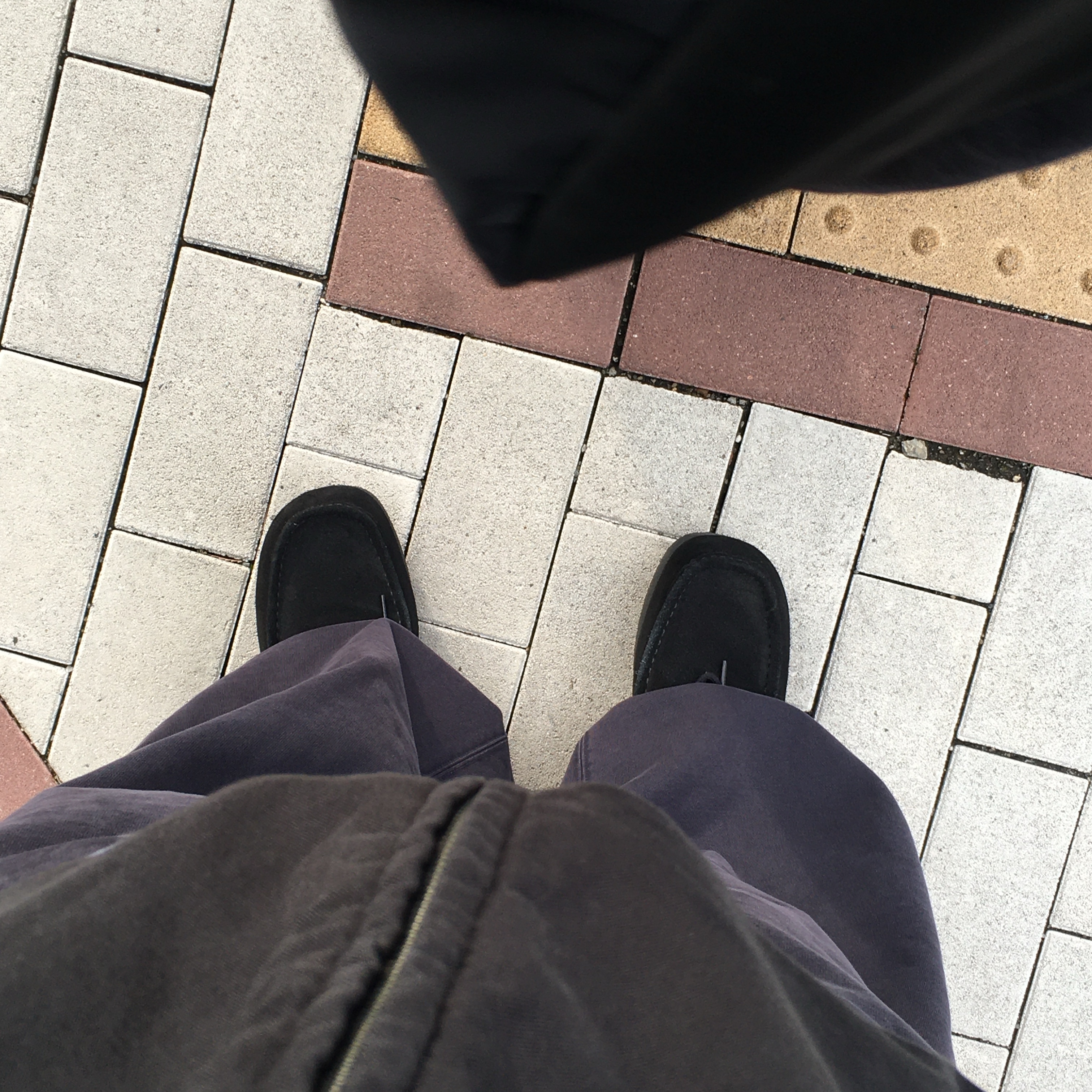 Polyteru 1011 Fatigue Sweatpants 1.2v Dark Purple Navy 착용 스타일 - 3