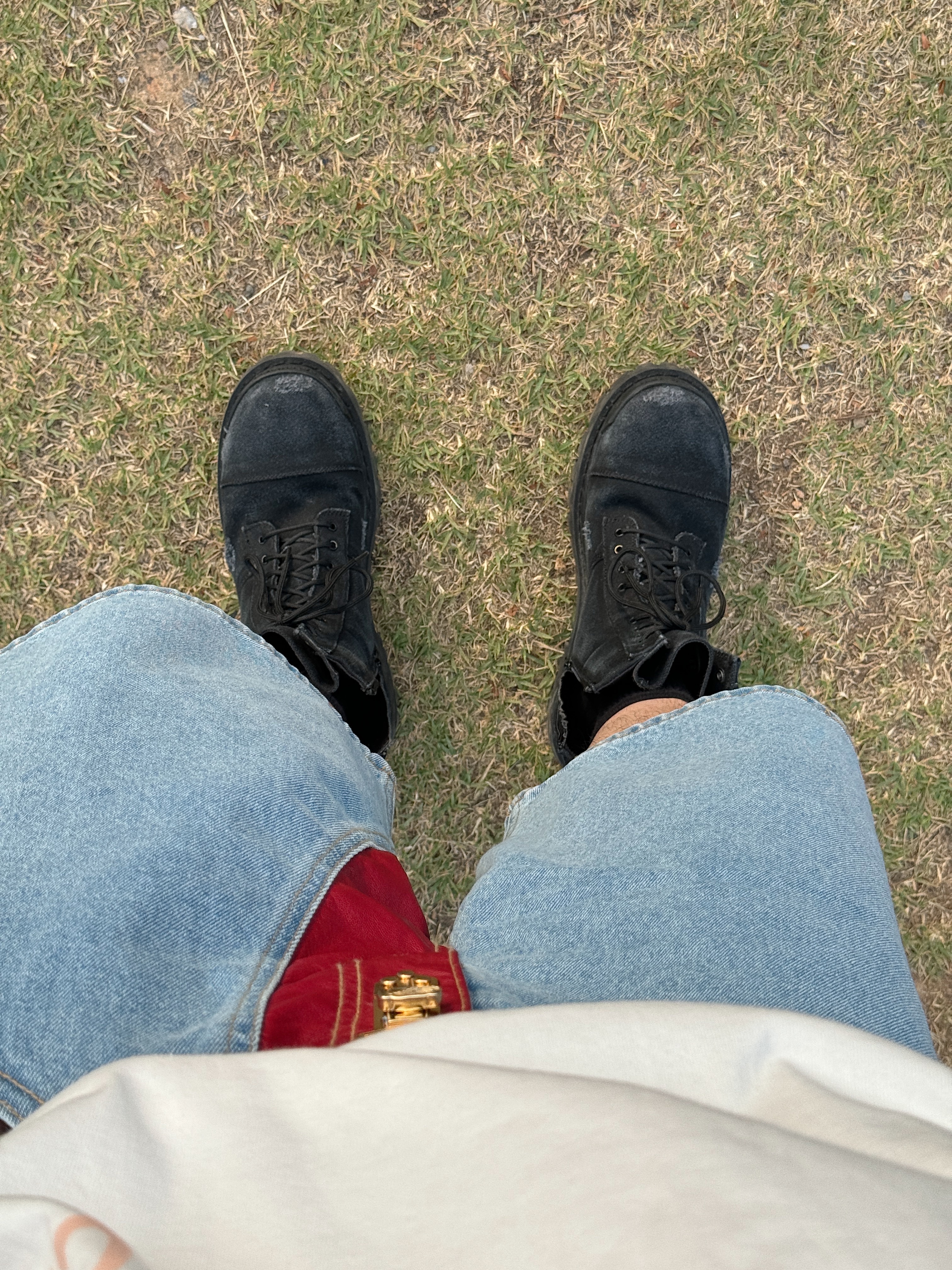 Balenciaga Combat Strike 20mm Boots Black, Balenciaga Combat Strike 20mm Boot Kaki 착용 스타일 - 7