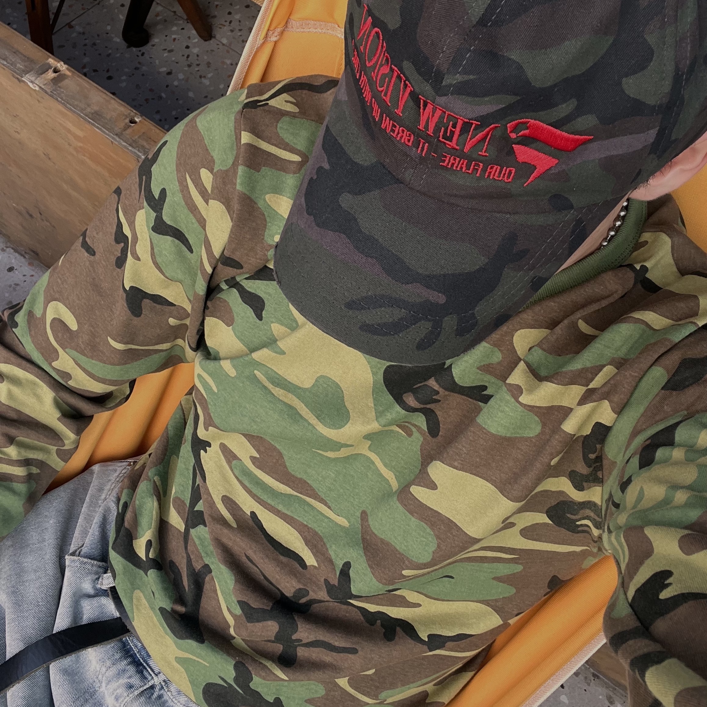 ETCE New Vision Camo Cap Night Jungle 착용 스타일 - 4