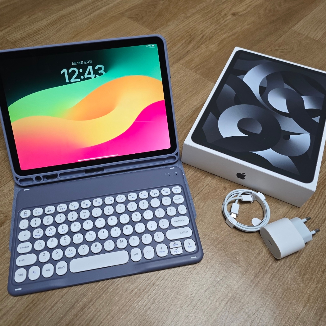 Apple iPad Air 5th Gen Wifi 256GB Space Gray (Korean Ver.) 착용 스타일