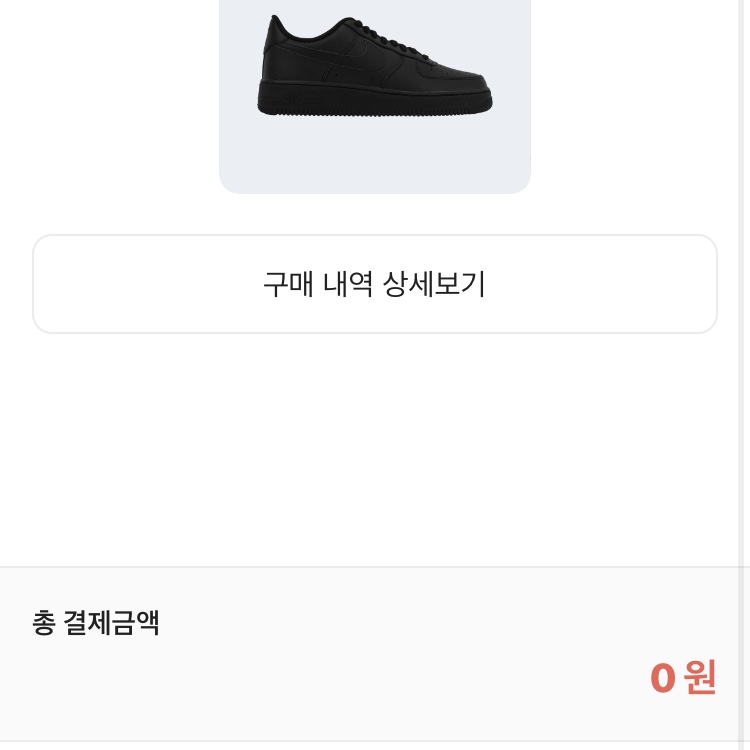 Nike Air Force 1 '07 Low Triple Black 착용 스타일
