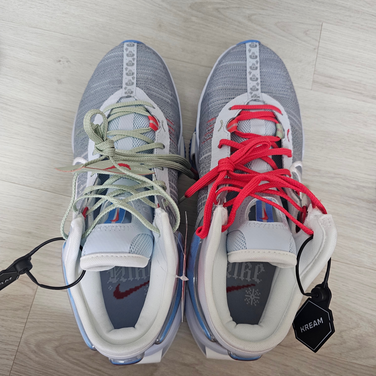 Nike Air Zoom GT Jump 2 EP Wolf Grey Blue Tint 착용 스타일 - 3