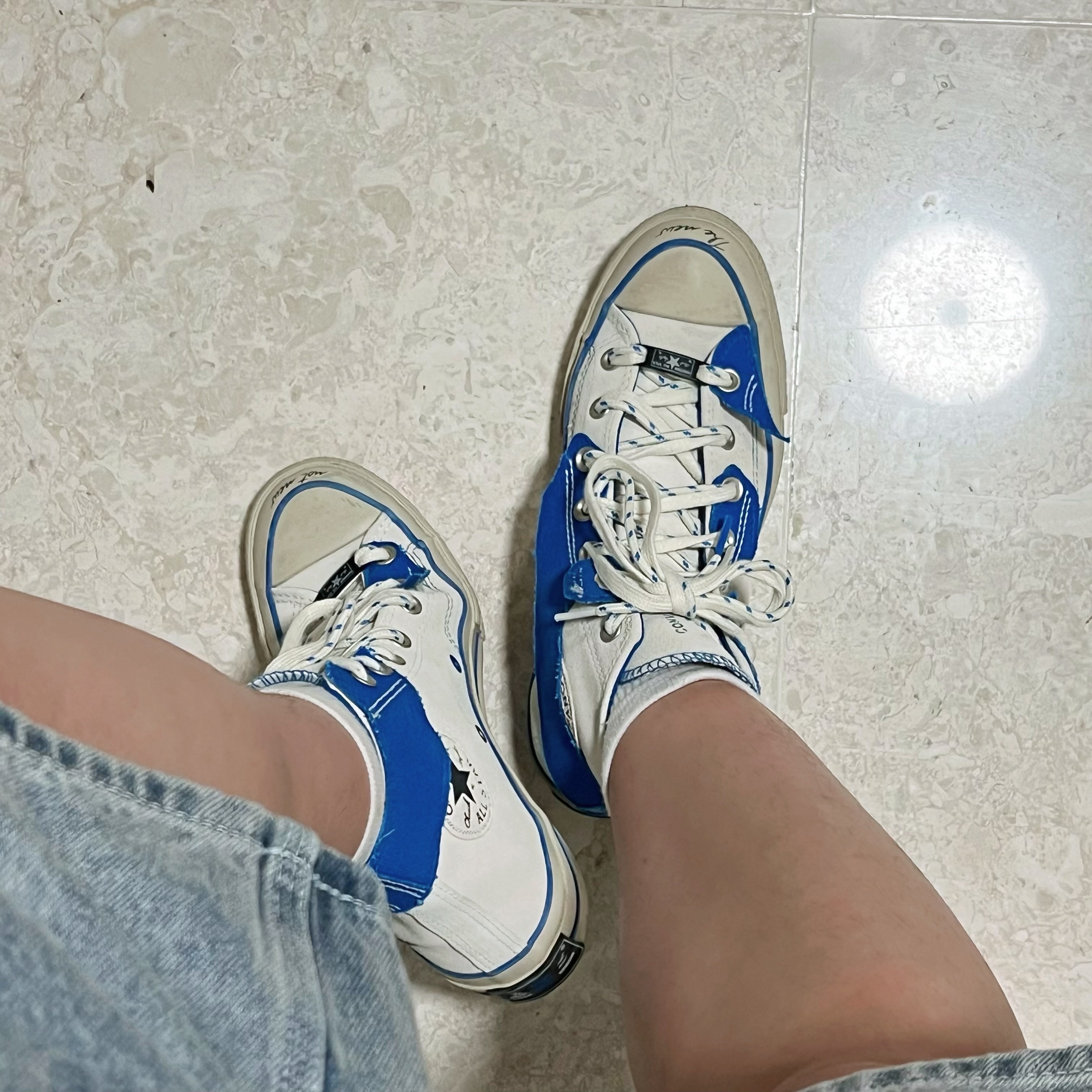 Converse x Ader Error Chuck 70 High White 착용 스타일 - 2