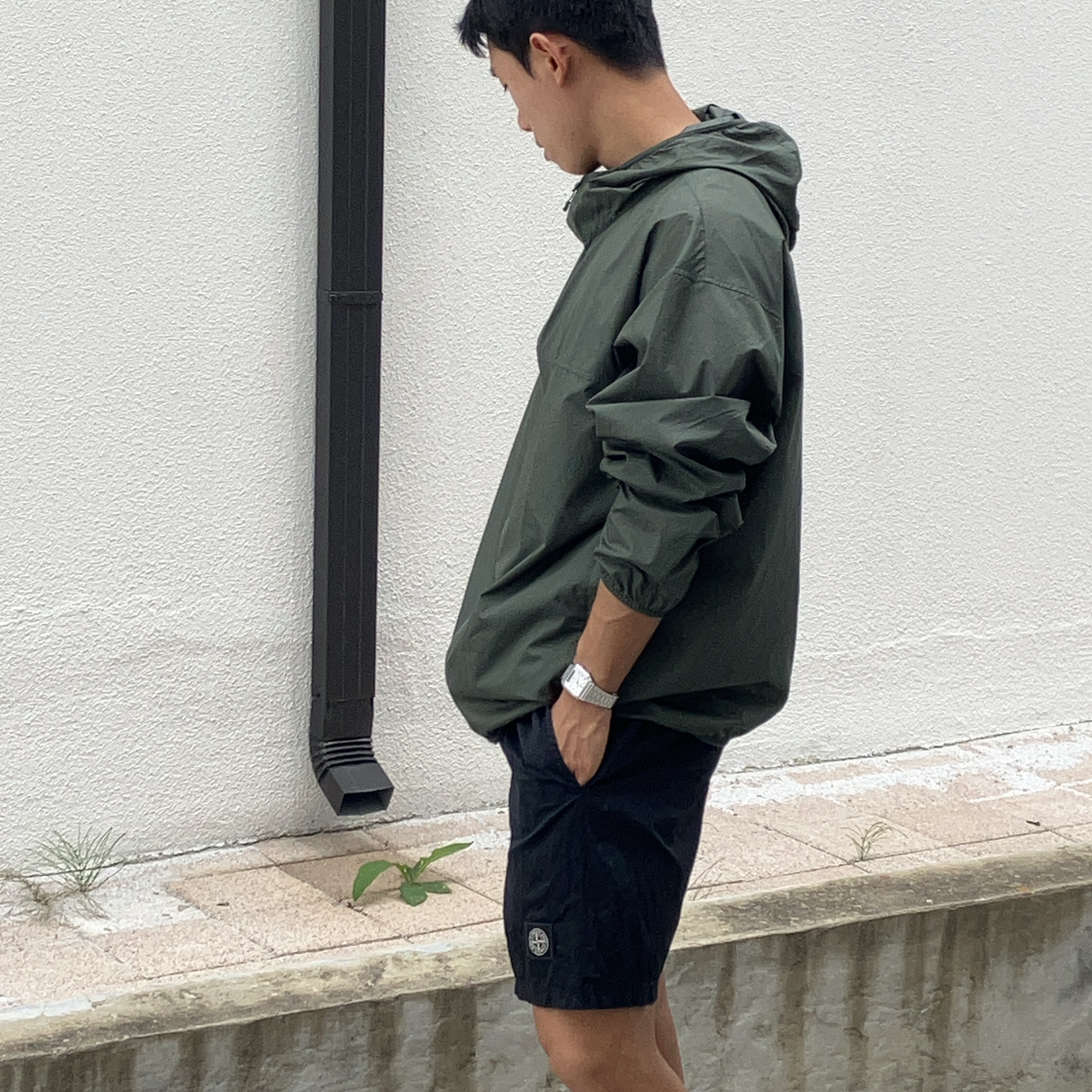 Stone Island B0943 Nylon Metal in Econyl Regenerated Nylon Swimming Trunk Navy Blue - 22FW 착용 스타일 - 1