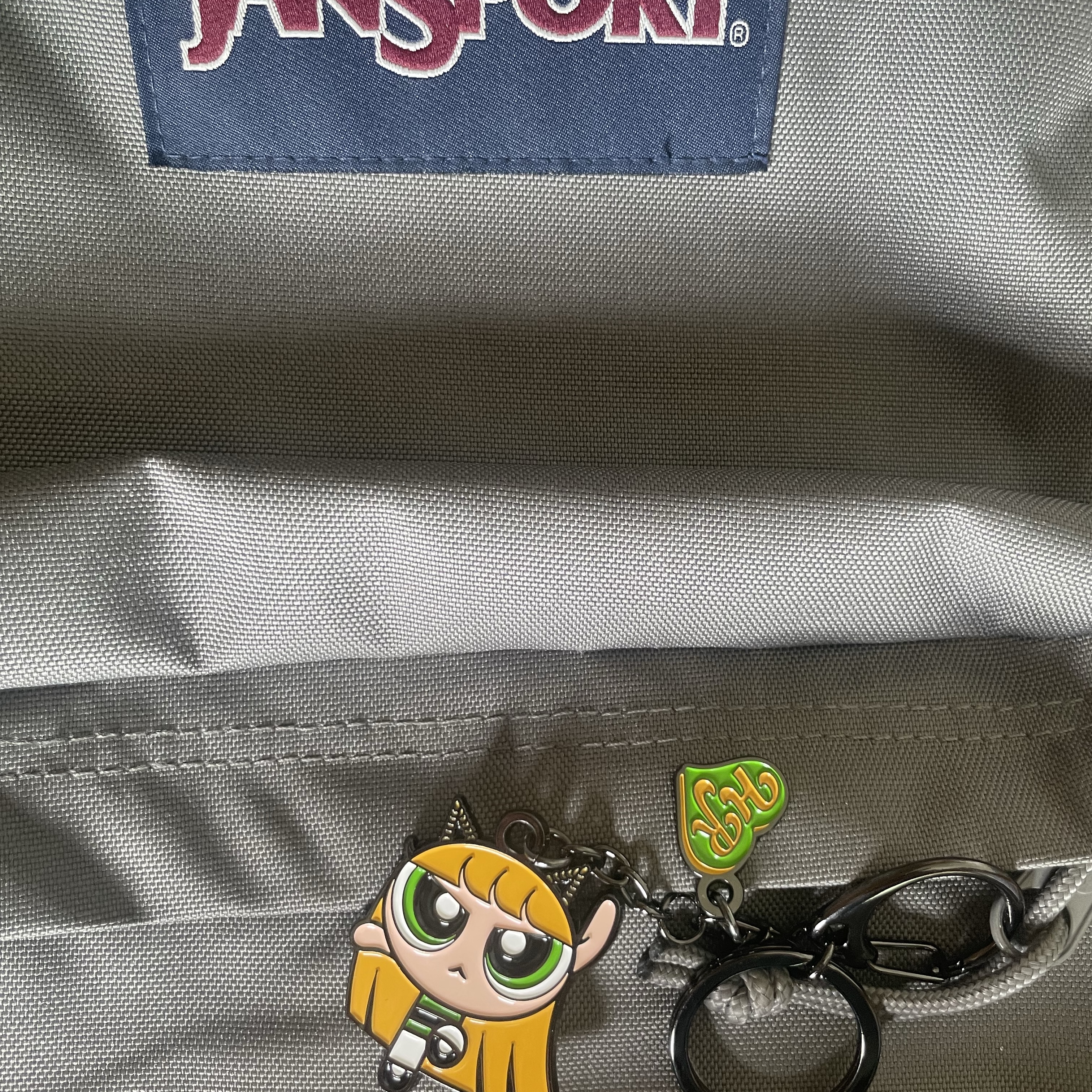 NewJeans x The Powerpuff Girls Metal Keyring Haerin, Jansport Superbreak Plus Laptop Backpack Graphite Grey 착용 스타일