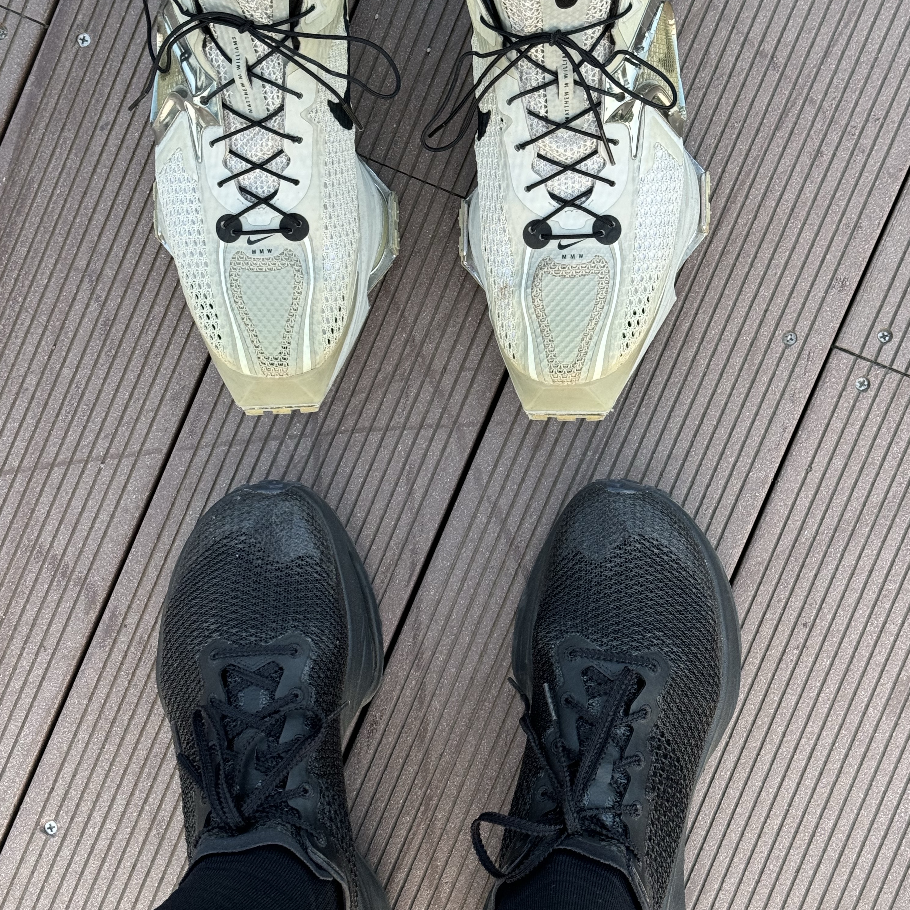 Nike x Matthew M Williams Zoom 006 TRD Run Black, Nike Air Zoom Alphafly Next% 3 Volt 착용 스타일 - 3